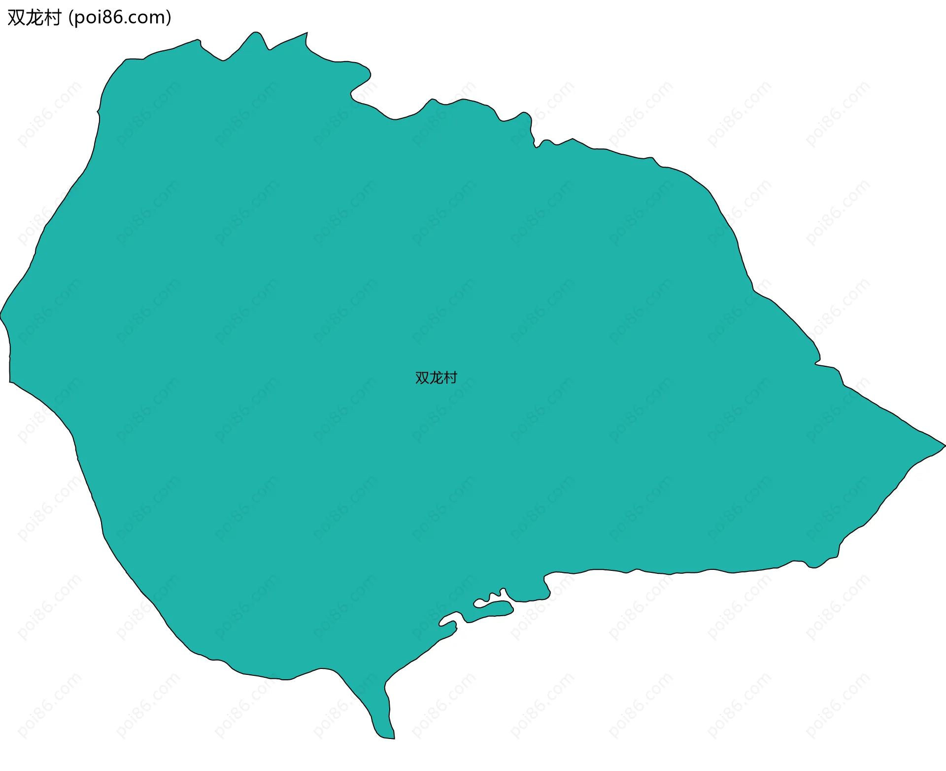 双龙村边界地图