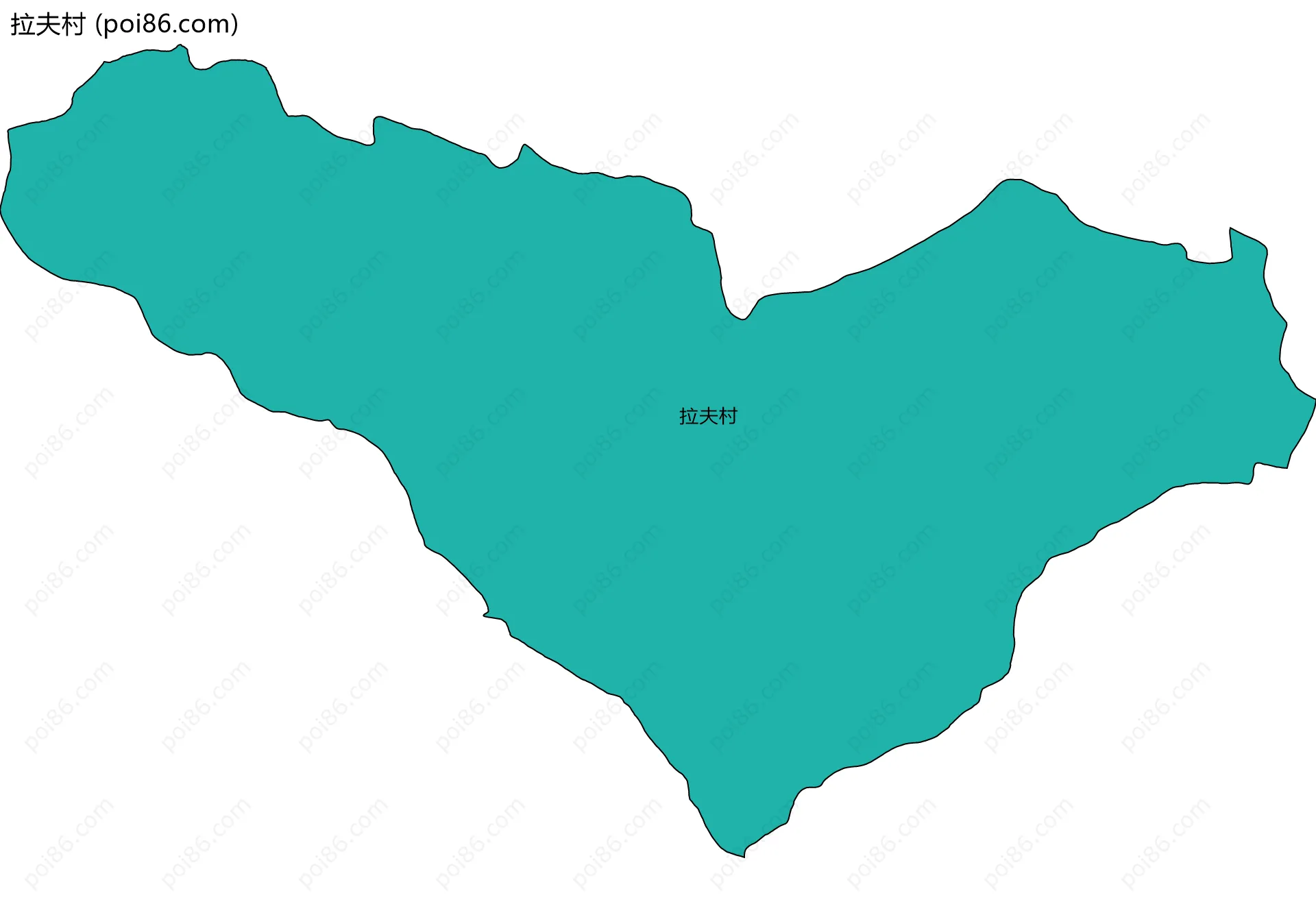 拉夫村边界地图
