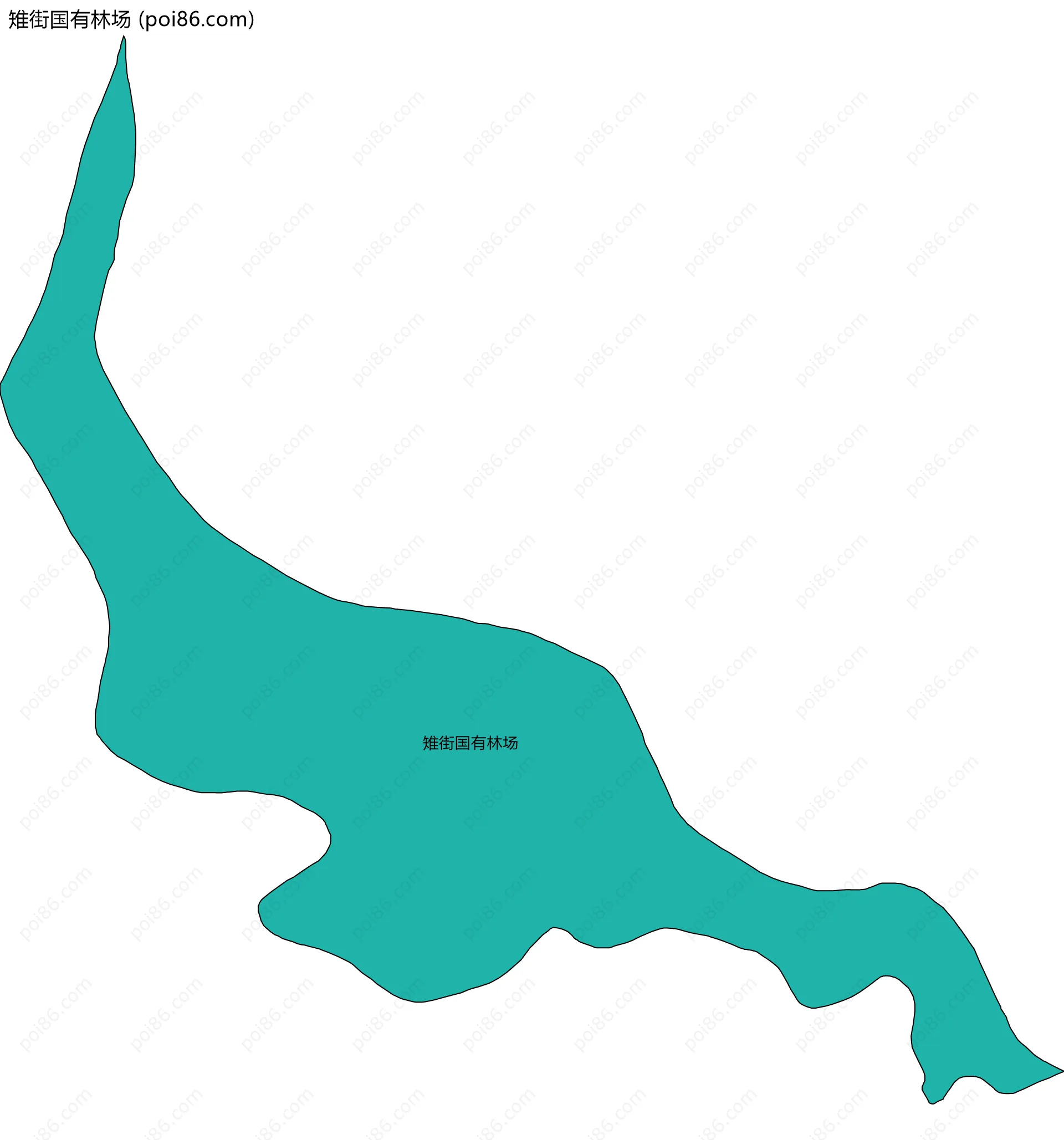 雉街国有林场边界地图