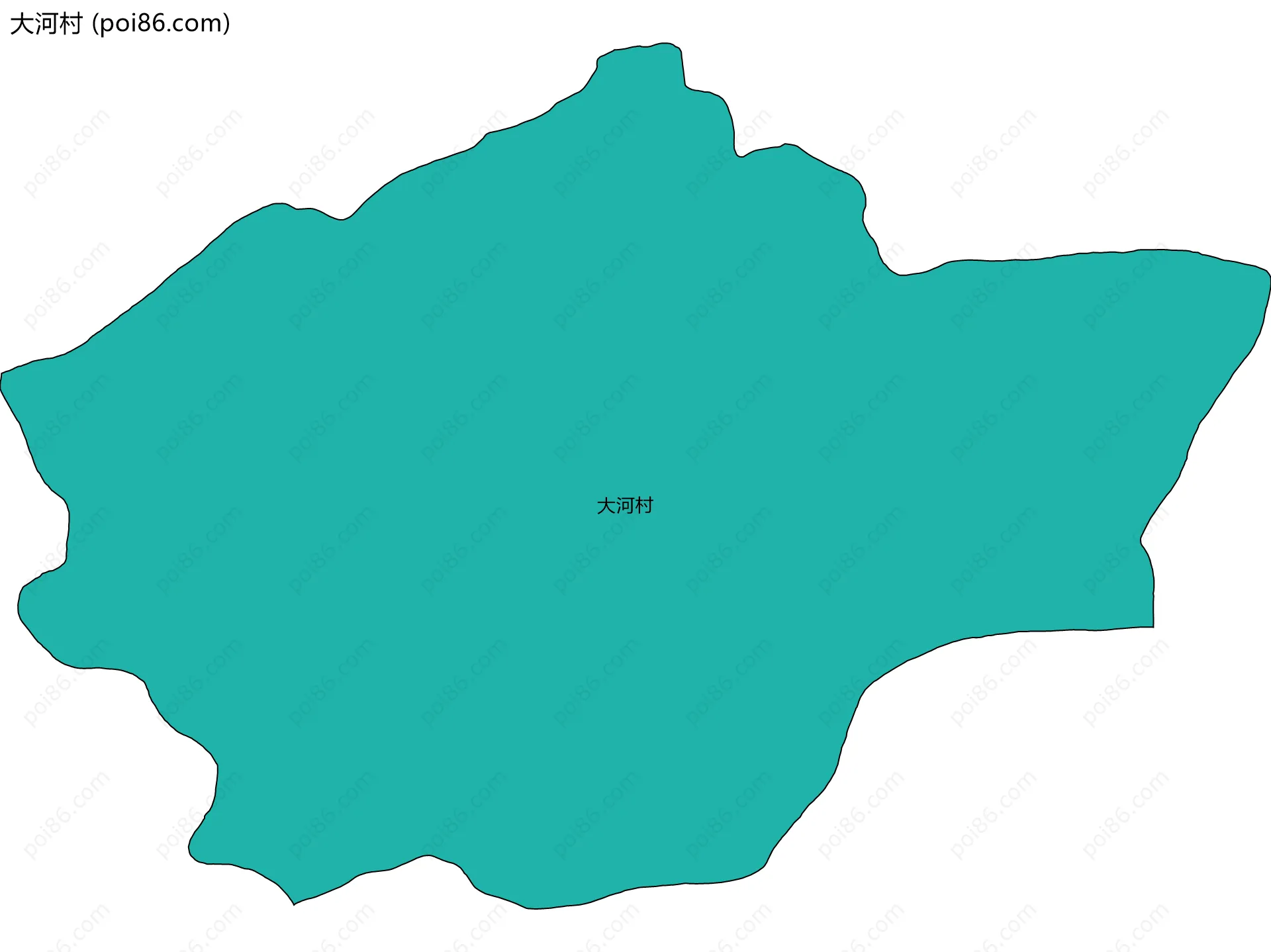 大河村边界地图