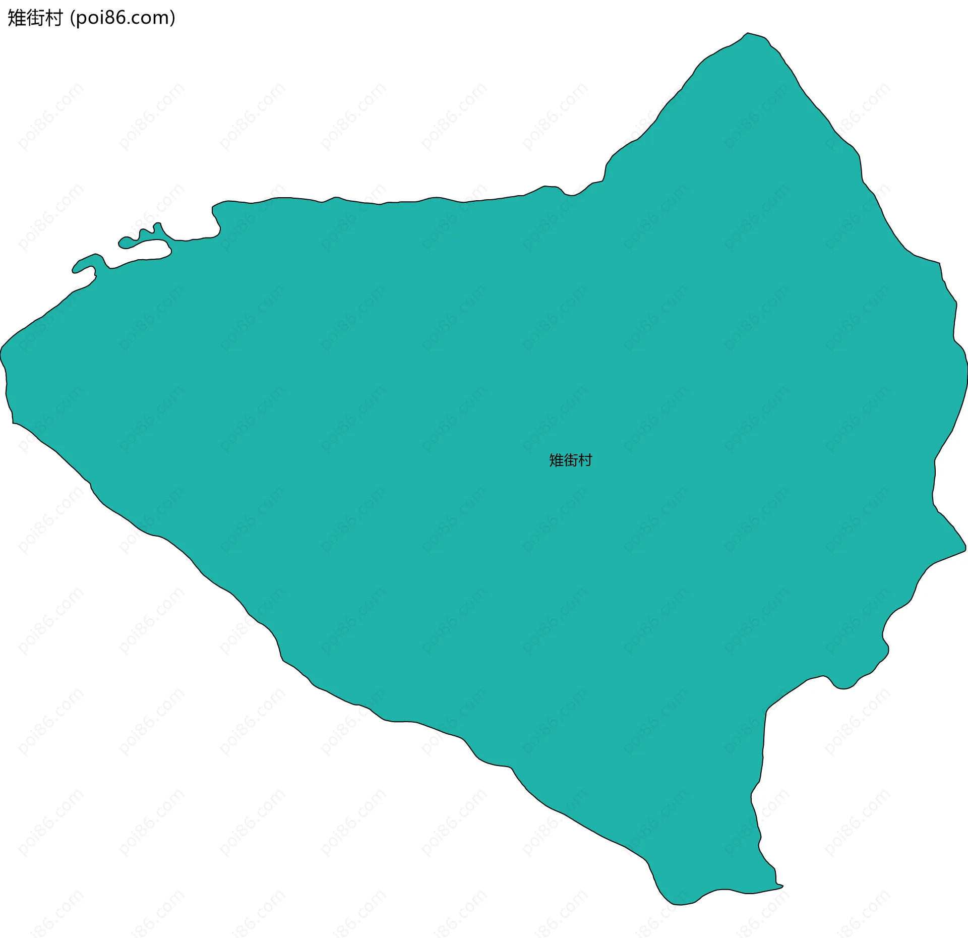 雉街村边界地图