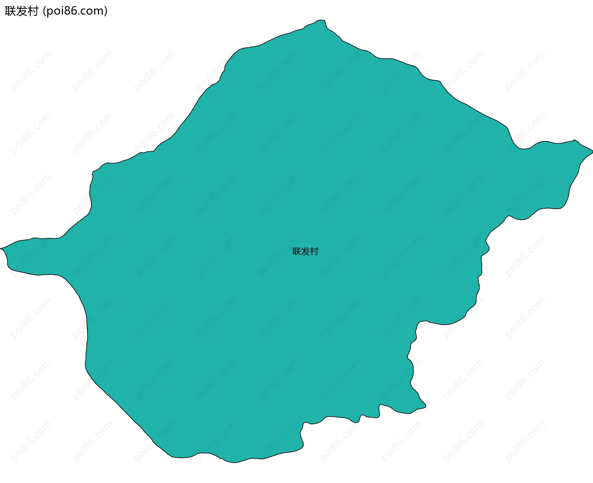 联发村边界地图