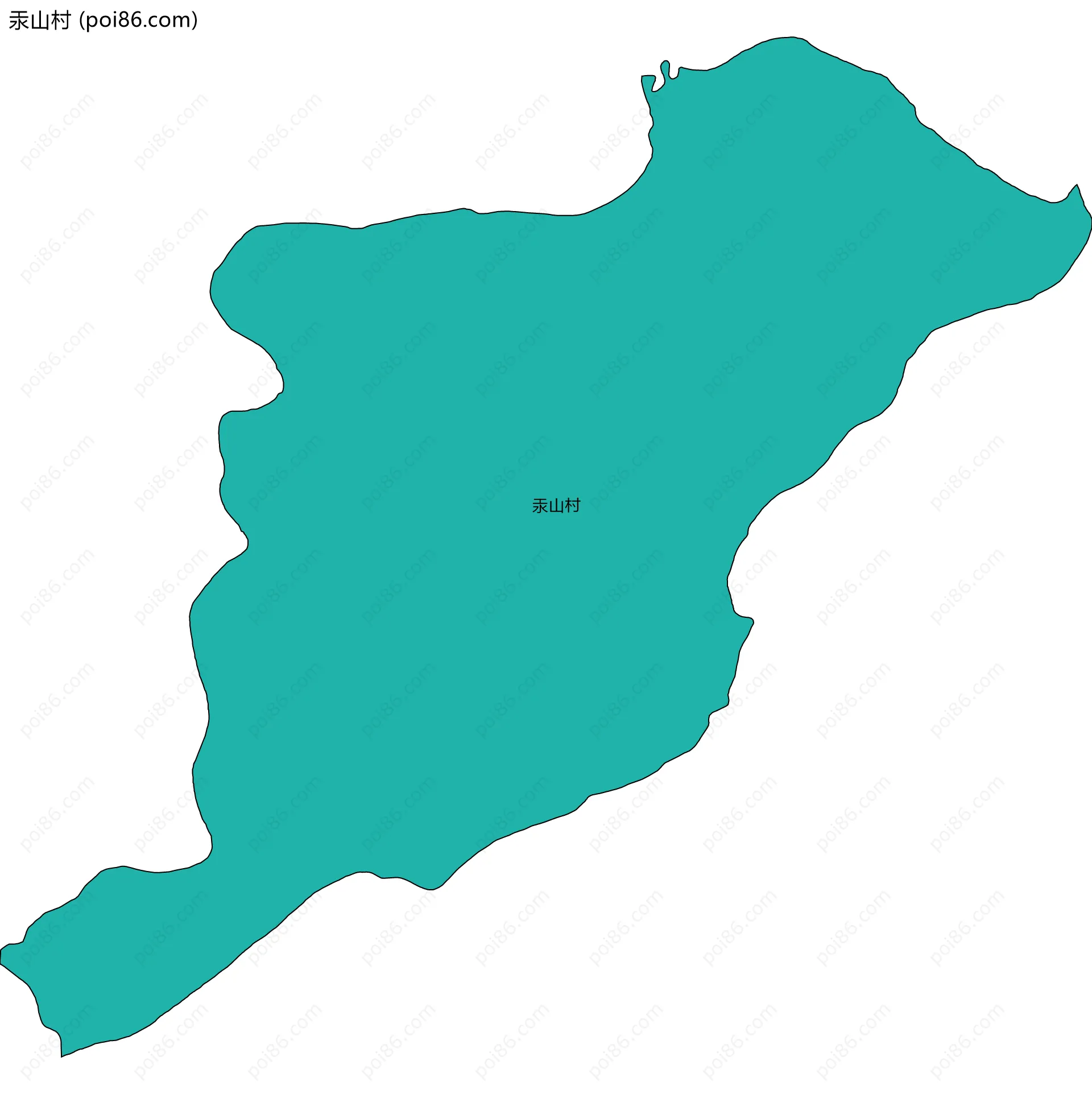 汞山村边界地图