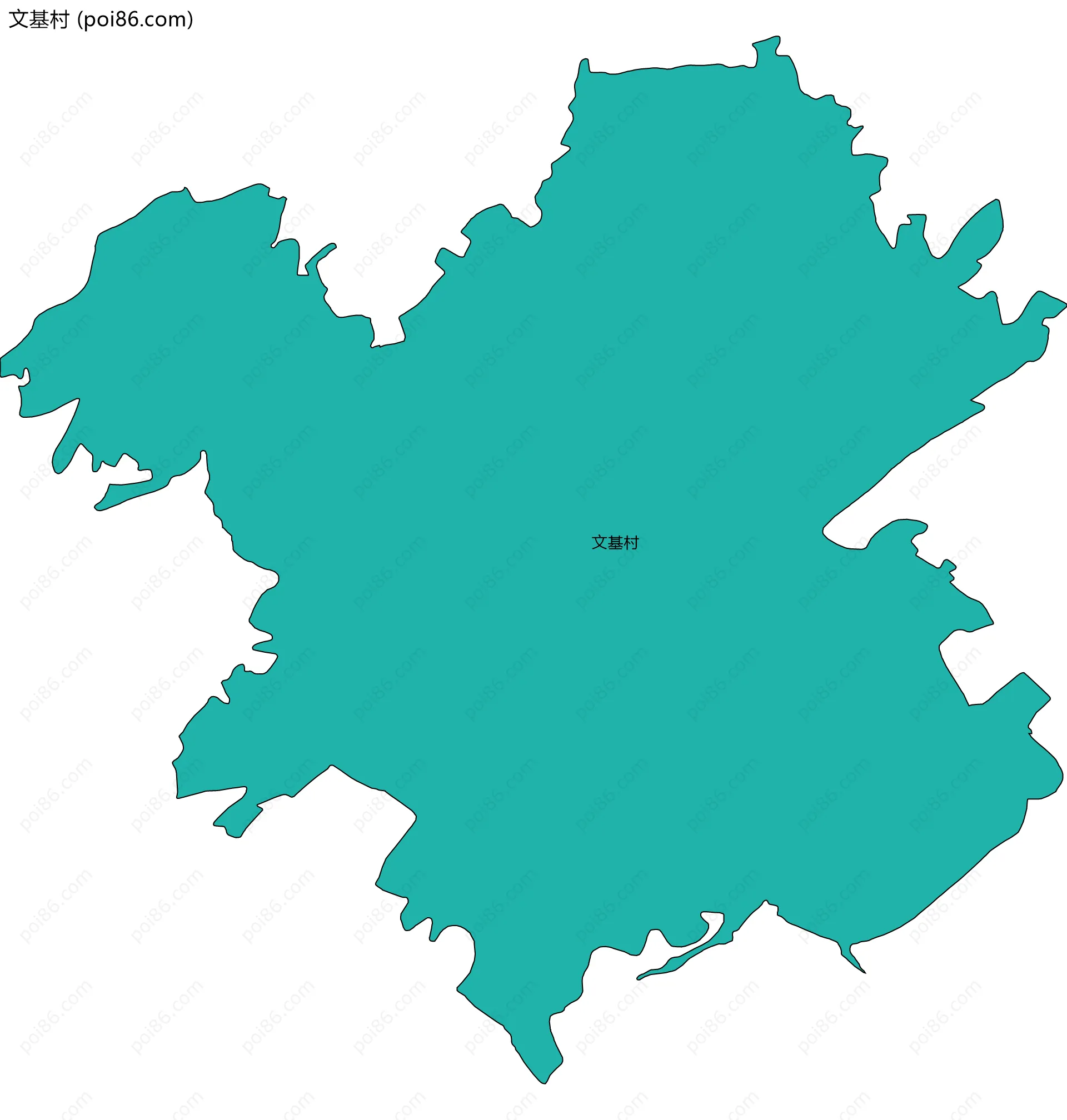 文基村边界地图