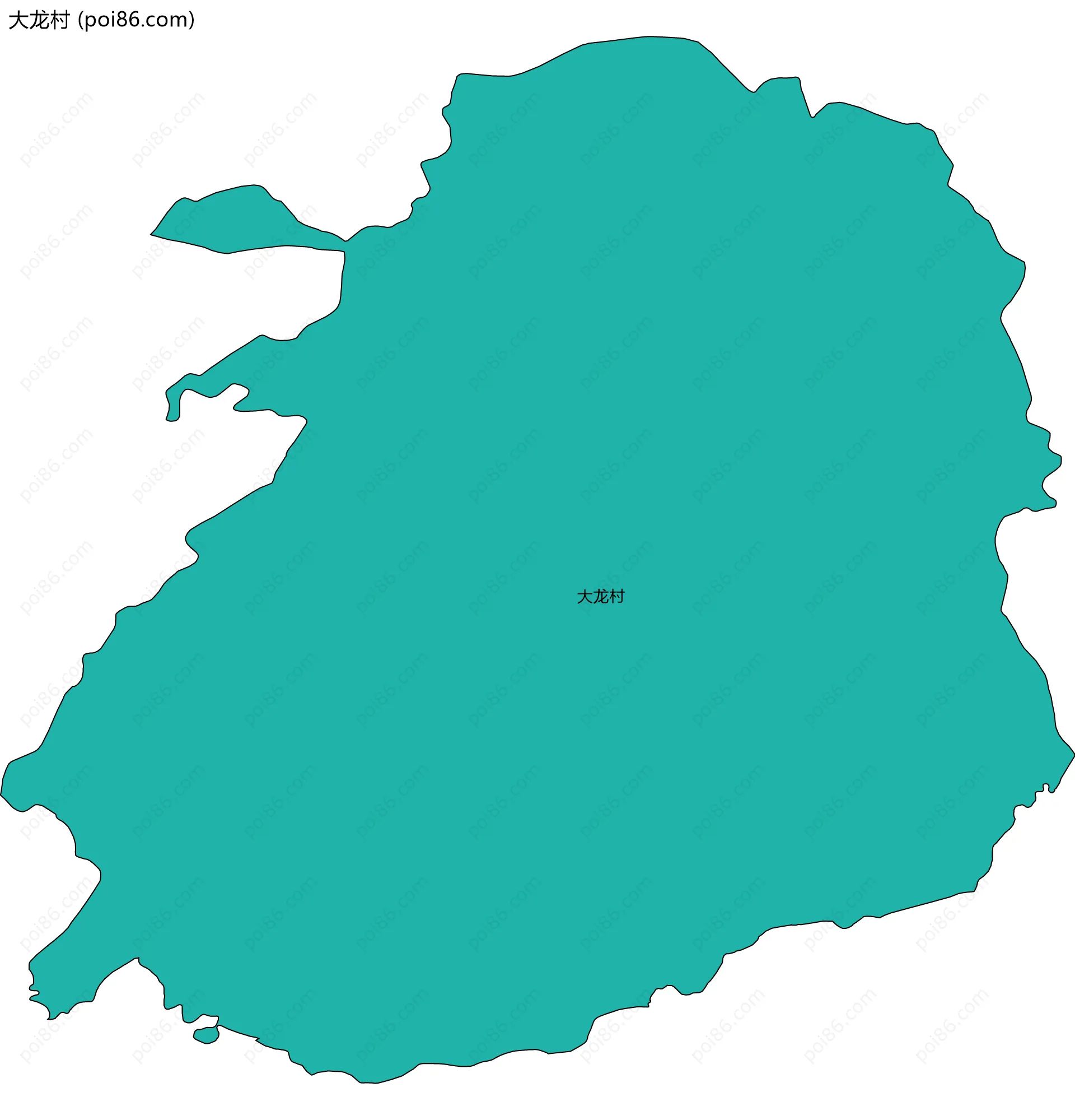大龙村边界地图