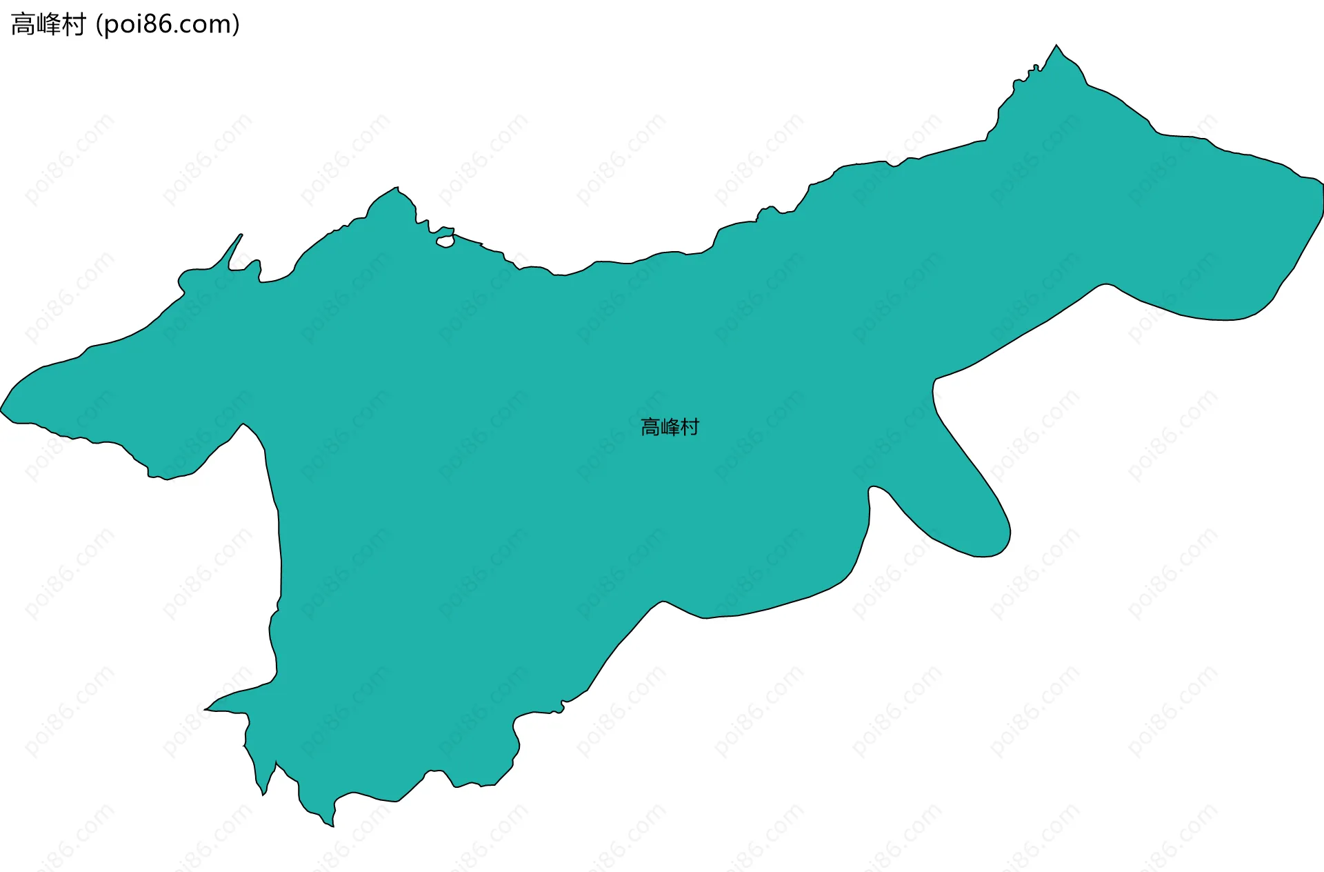 高峰村边界地图