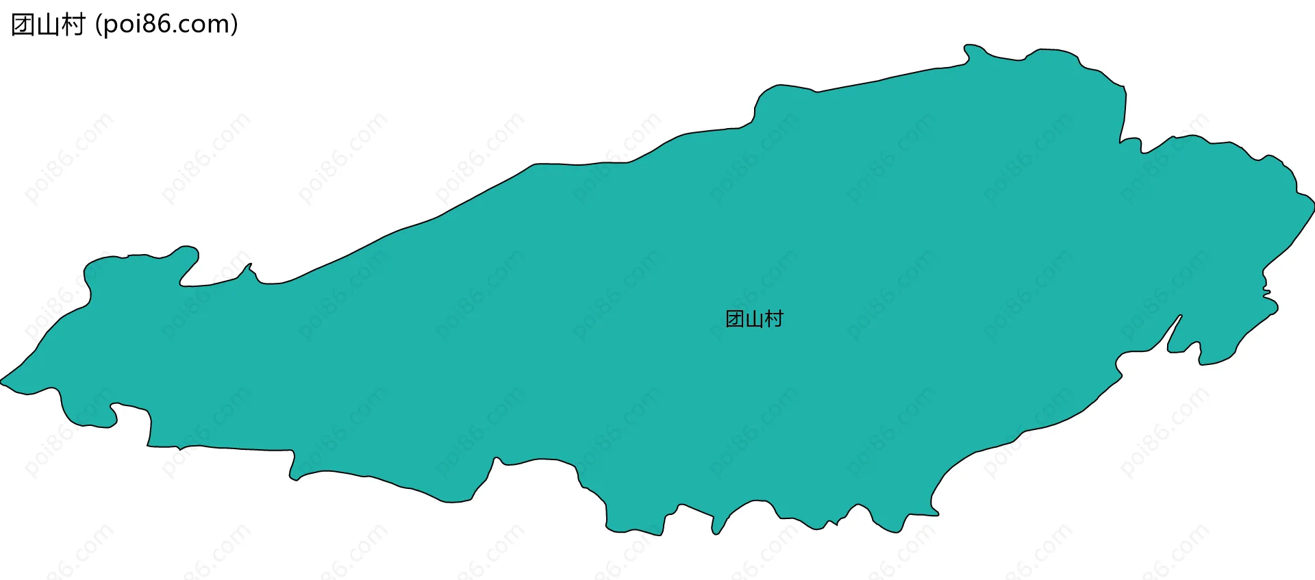 团山村边界地图