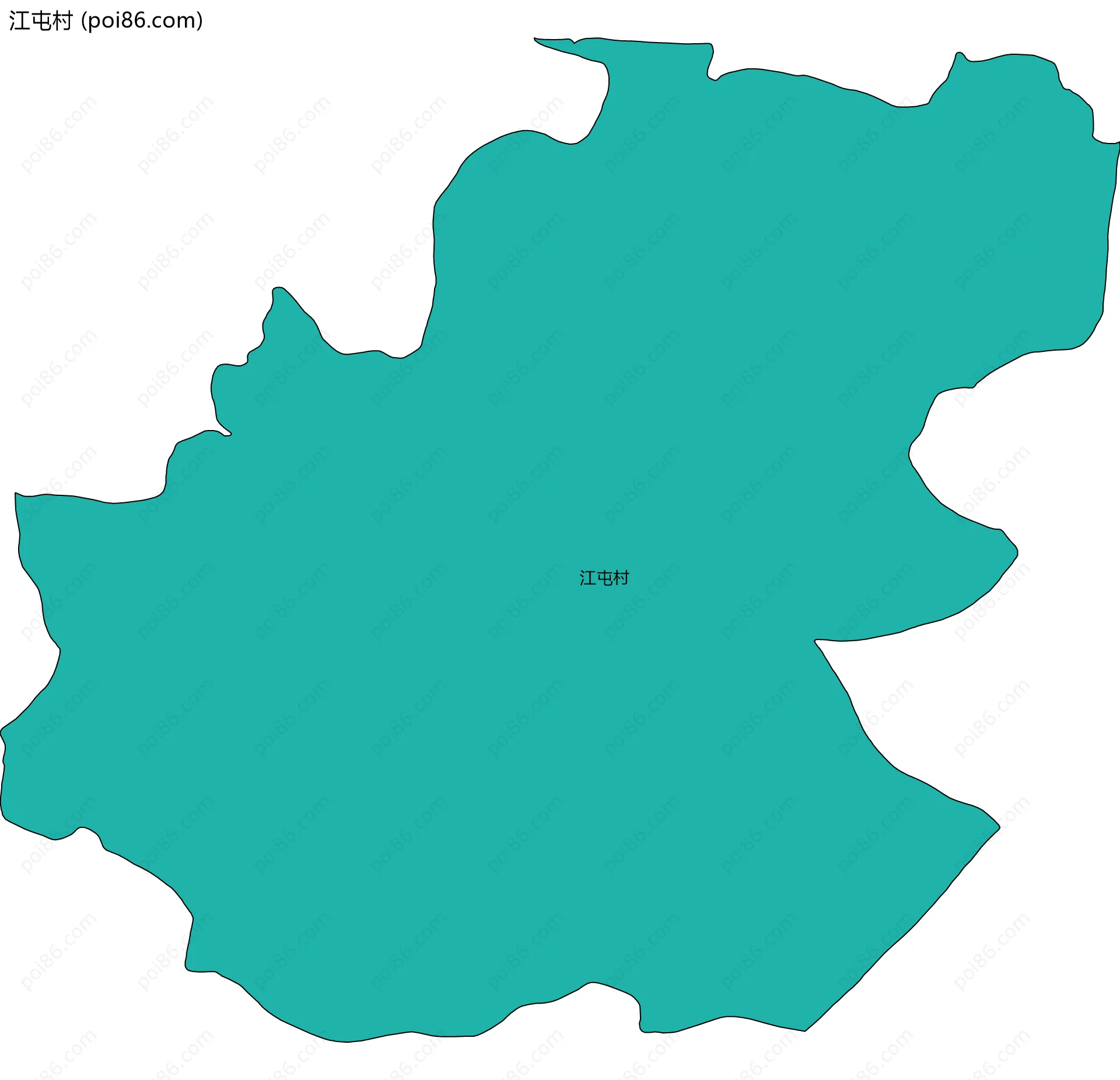 江屯村边界地图