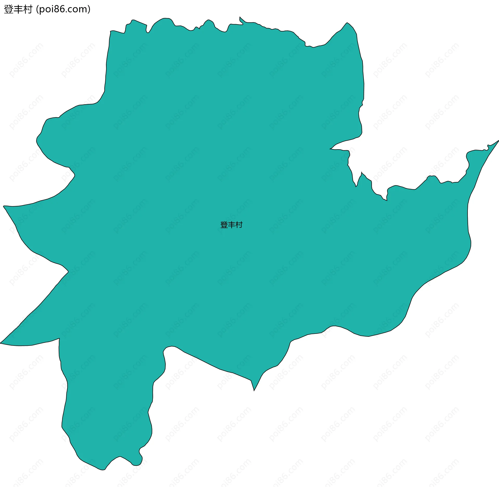 登丰村边界地图