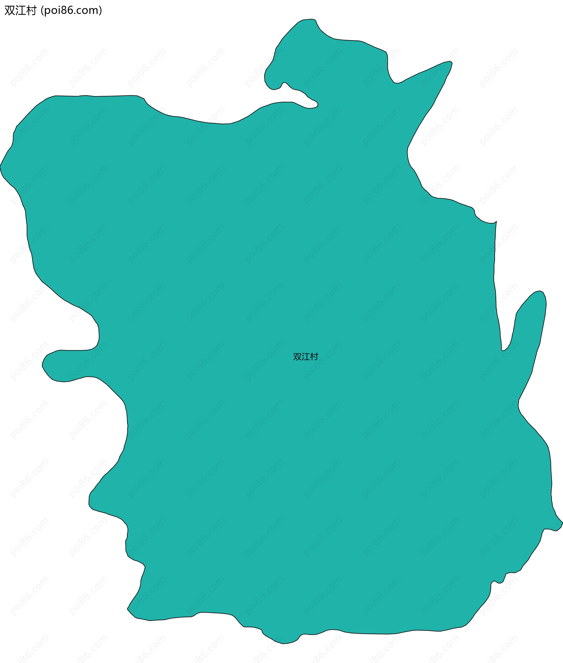 双江村边界地图