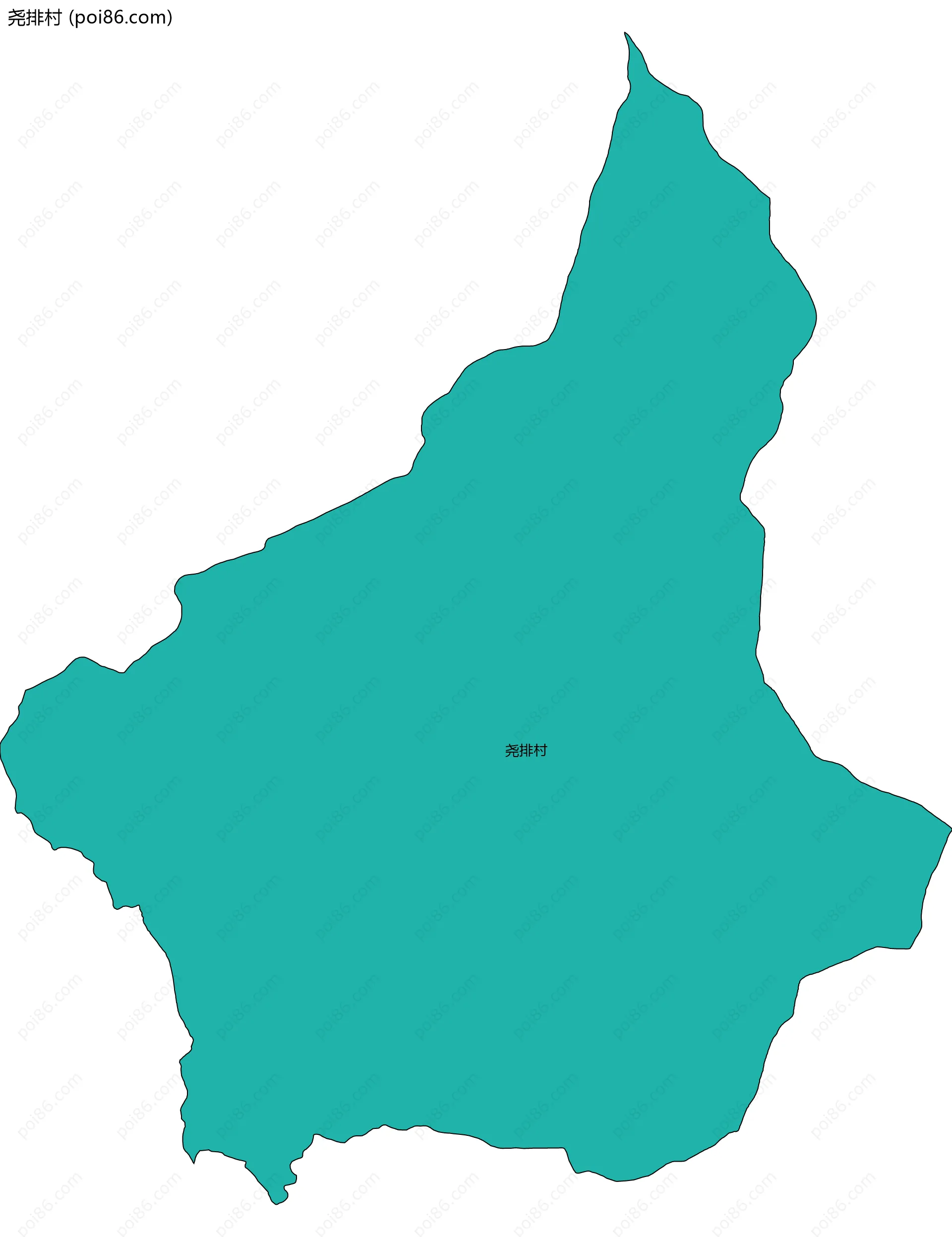 尧排村边界地图