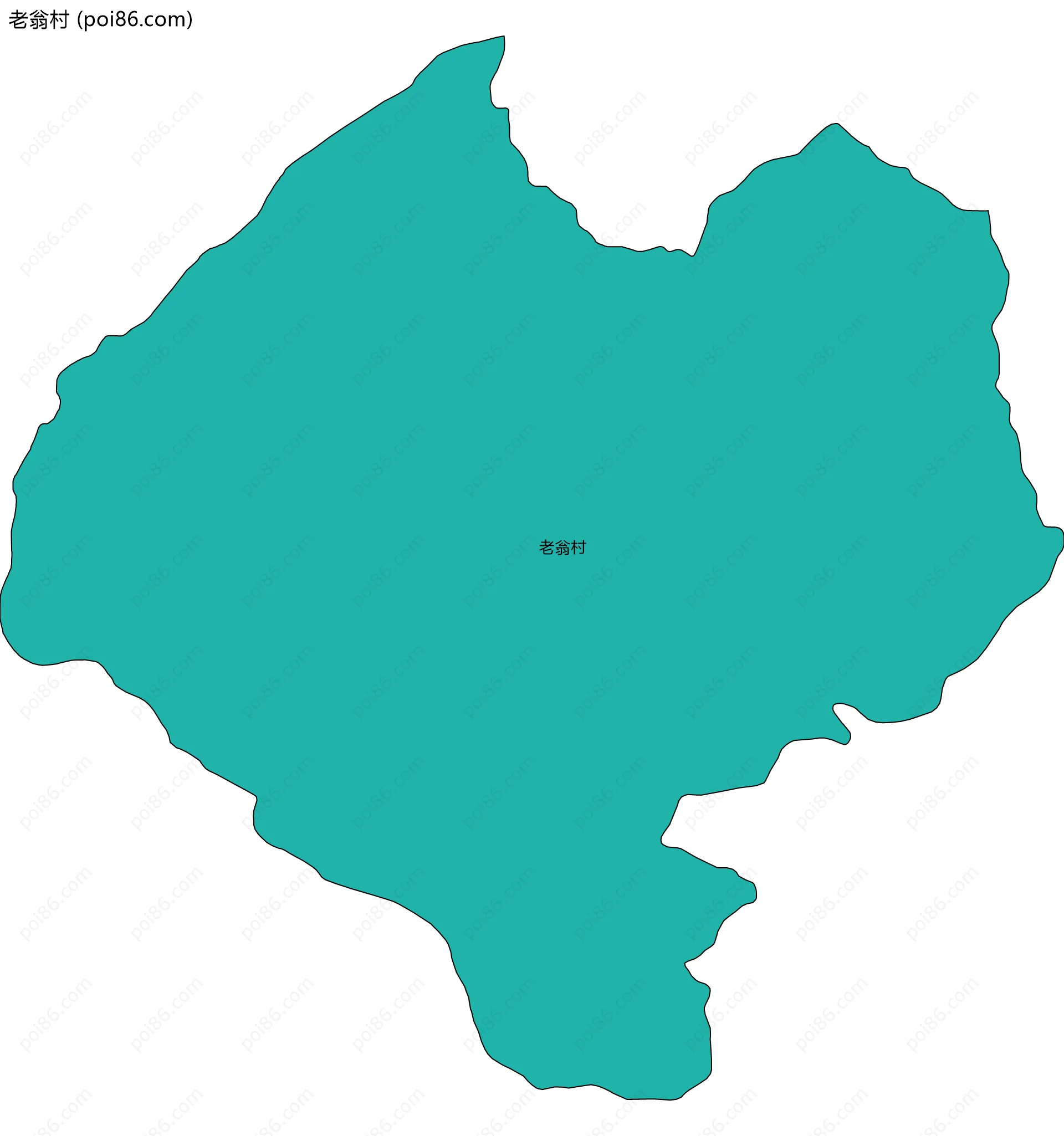 老翁村边界地图