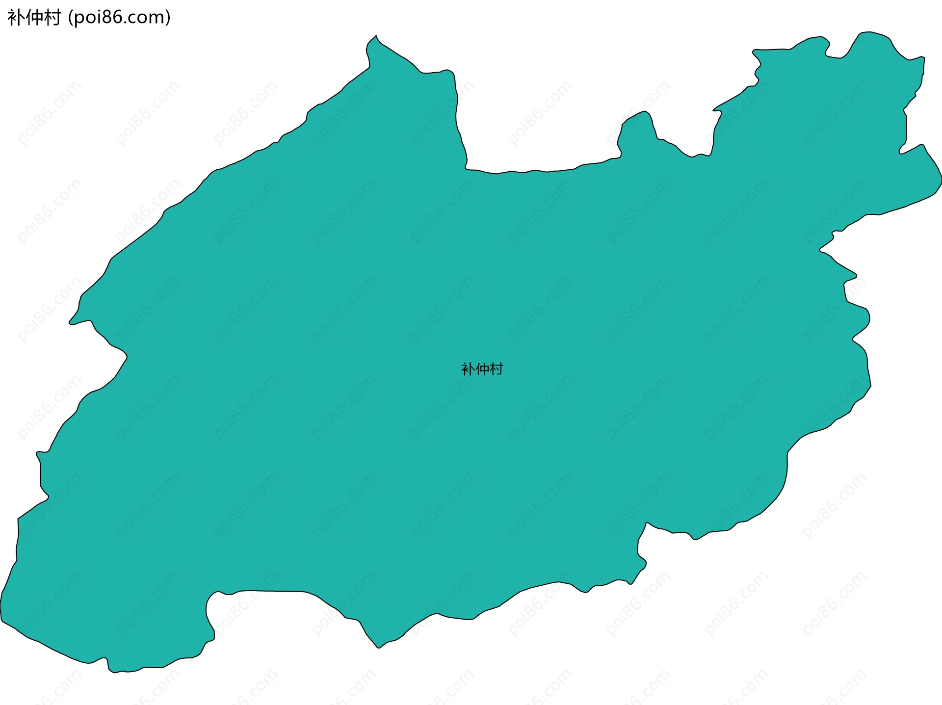 补仲村边界地图