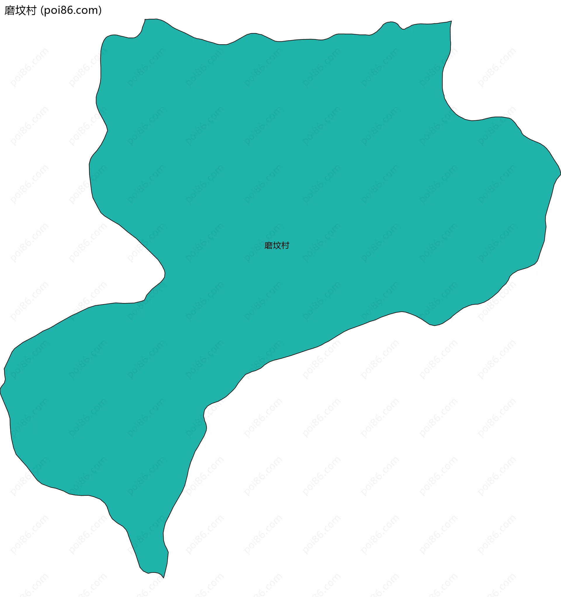 磨坟村边界地图