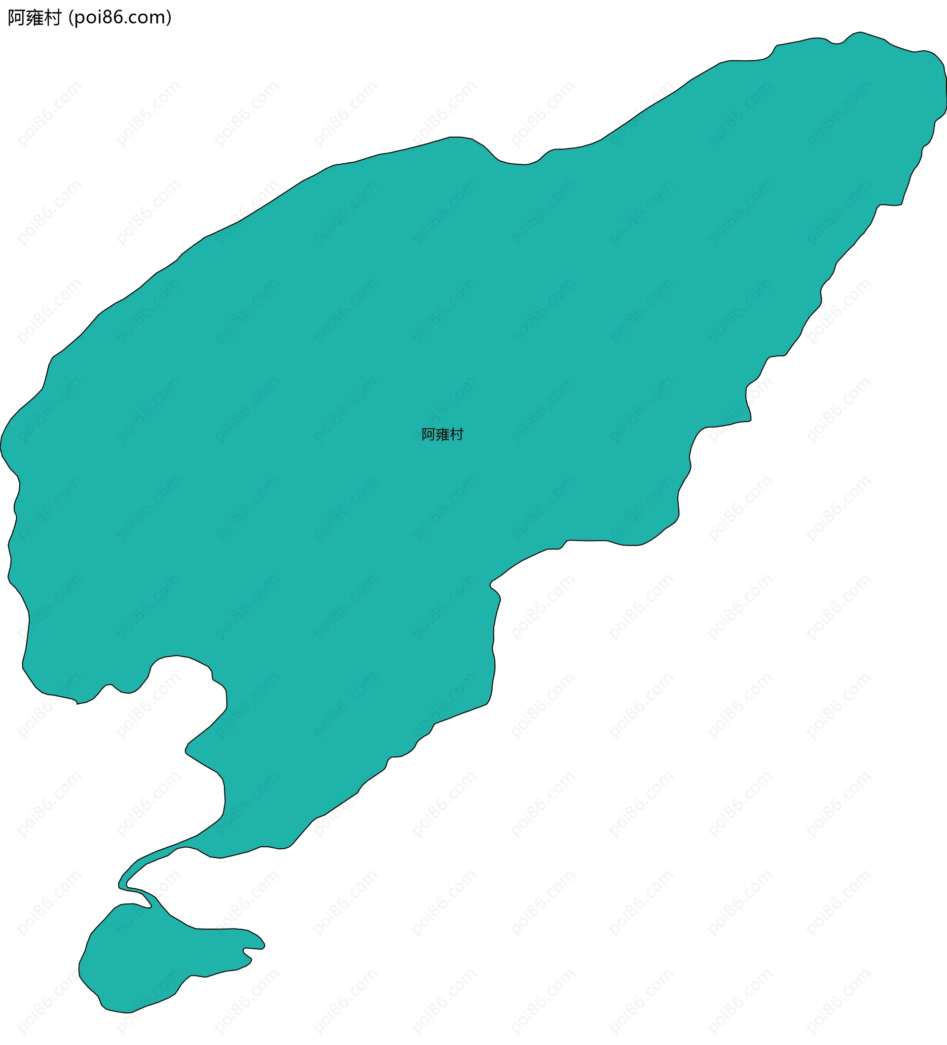 阿雍村边界地图