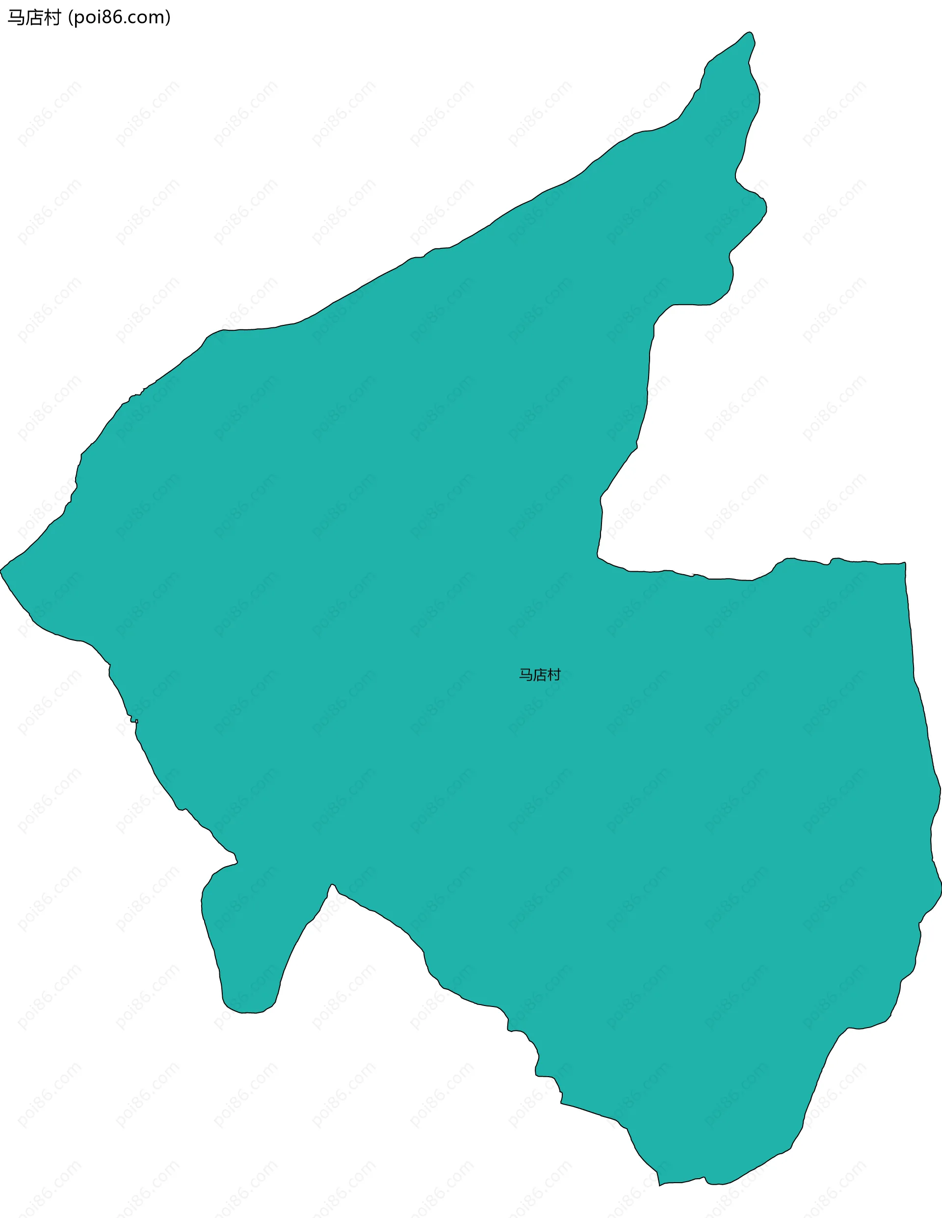 马店村边界地图