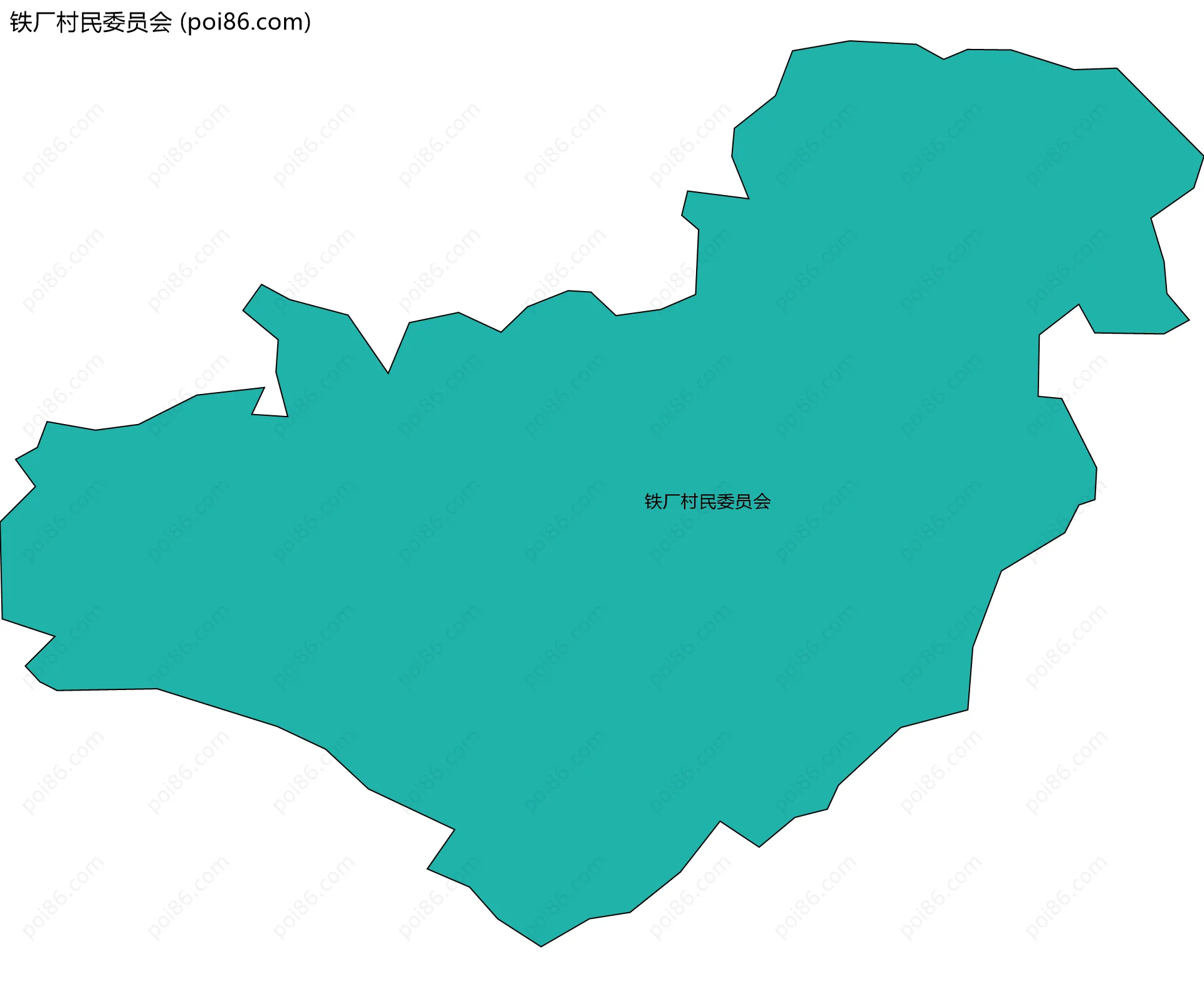 铁厂村民委员会边界地图