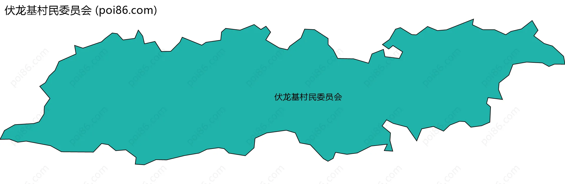 伏龙基村民委员会边界地图