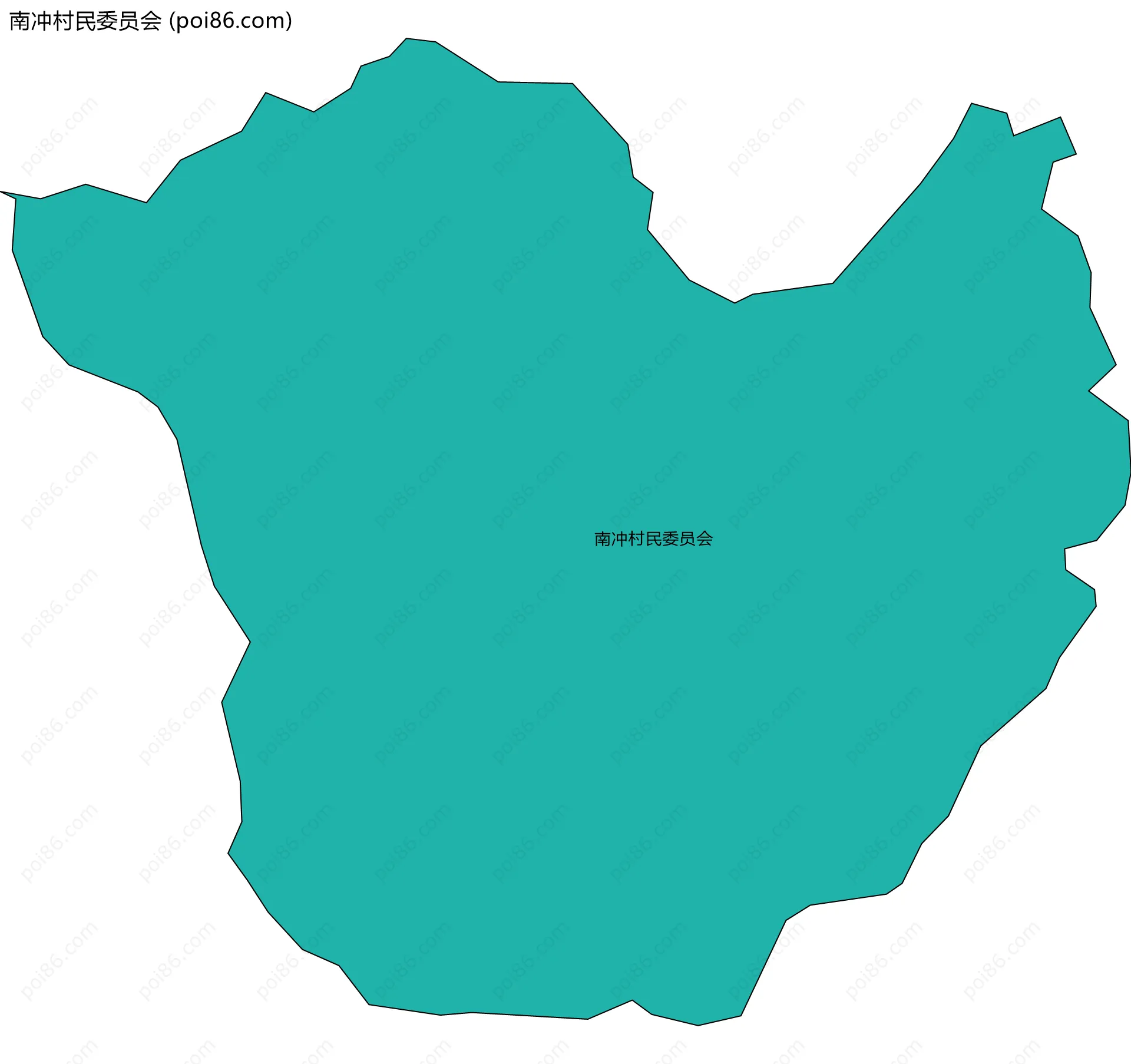 南冲村民委员会边界地图