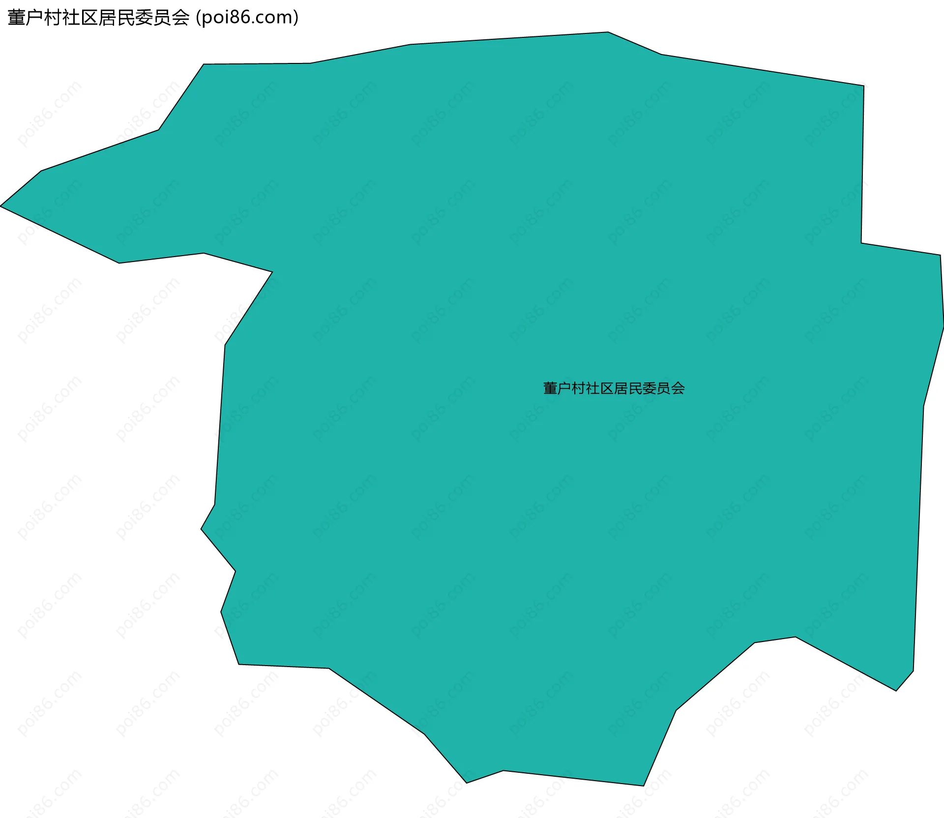 董户村社区居民委员会边界地图