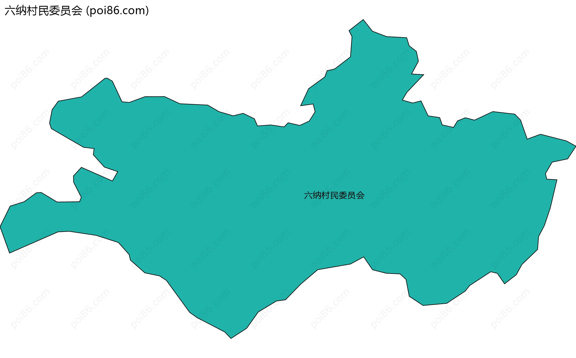 六纳村民委员会边界地图