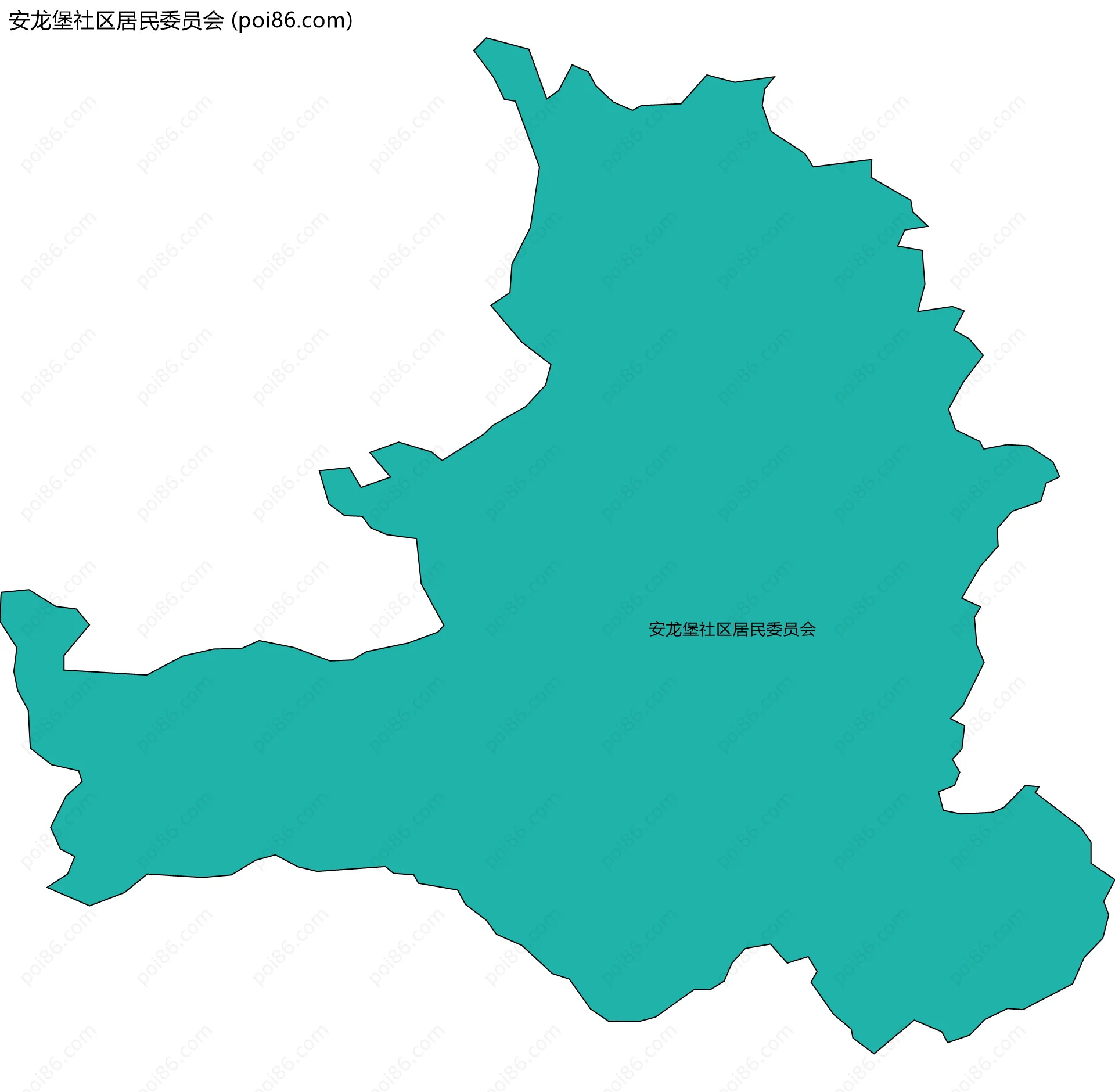 安龙堡社区居民委员会边界地图