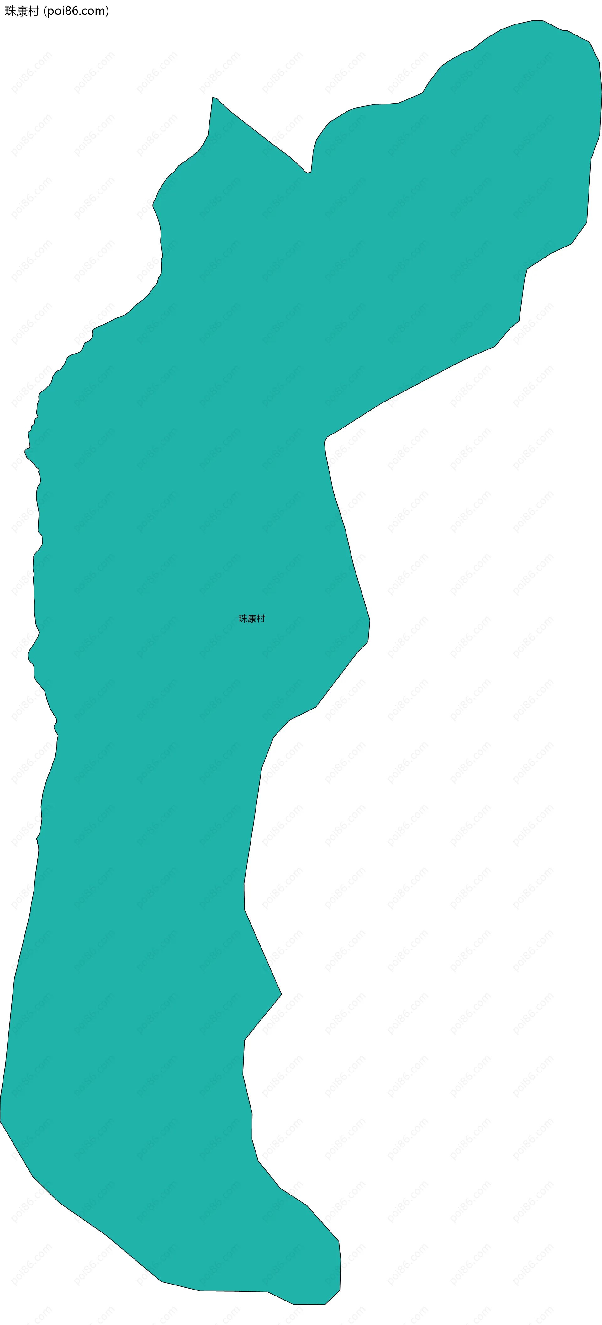 珠康村边界地图