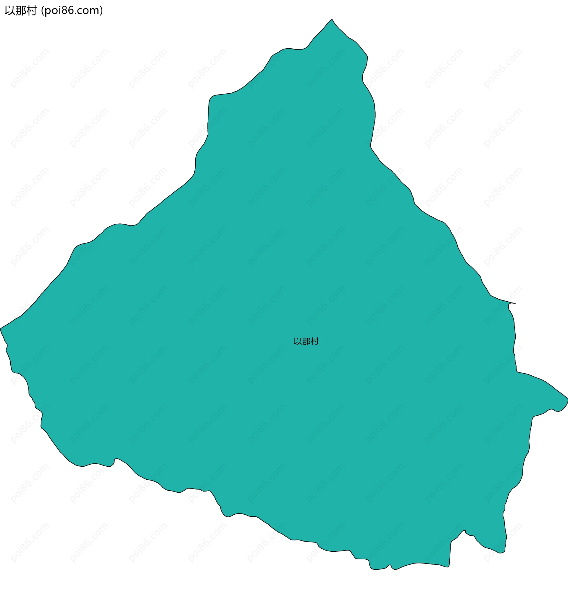以那村边界地图