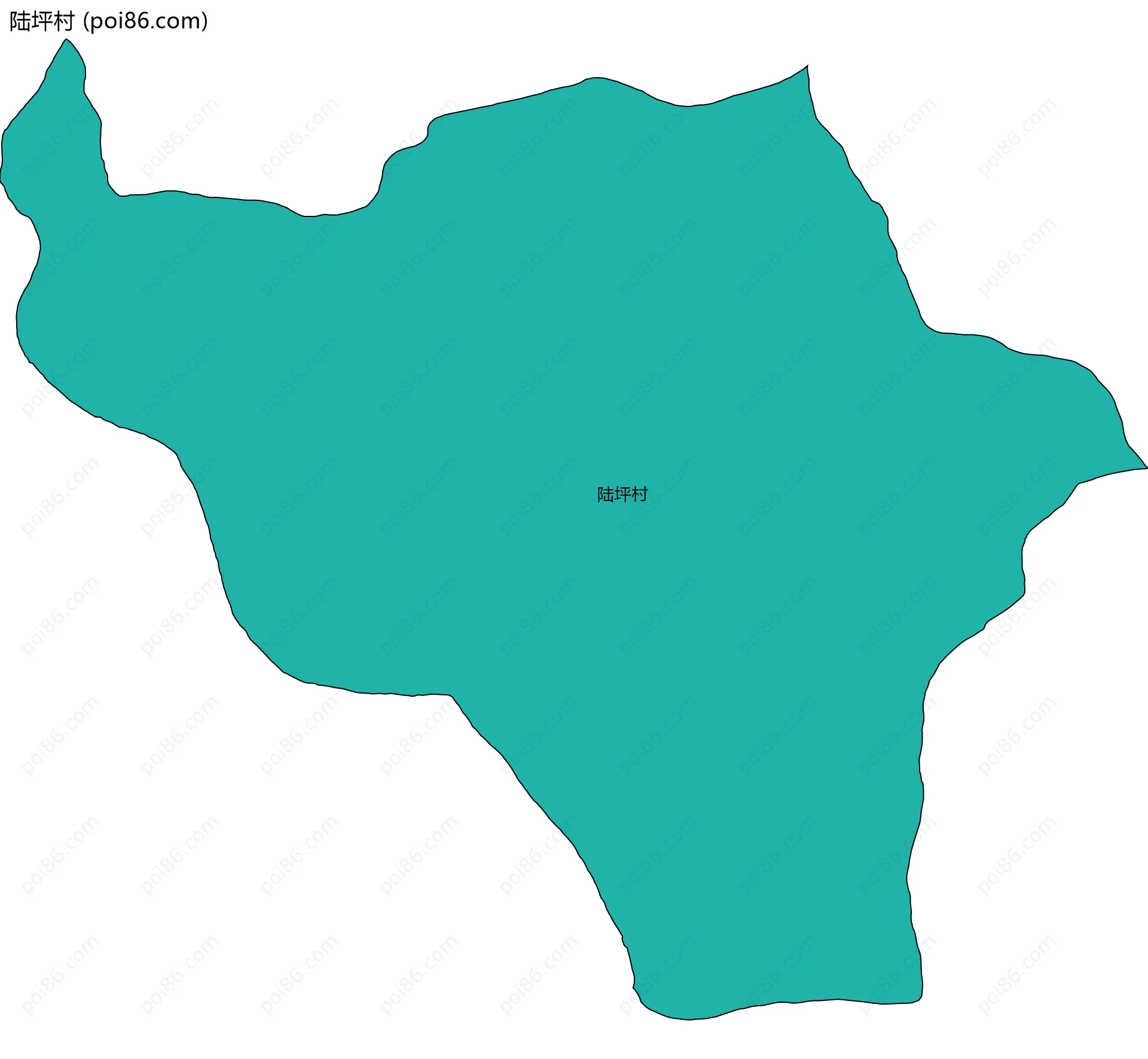 陆坪村边界地图