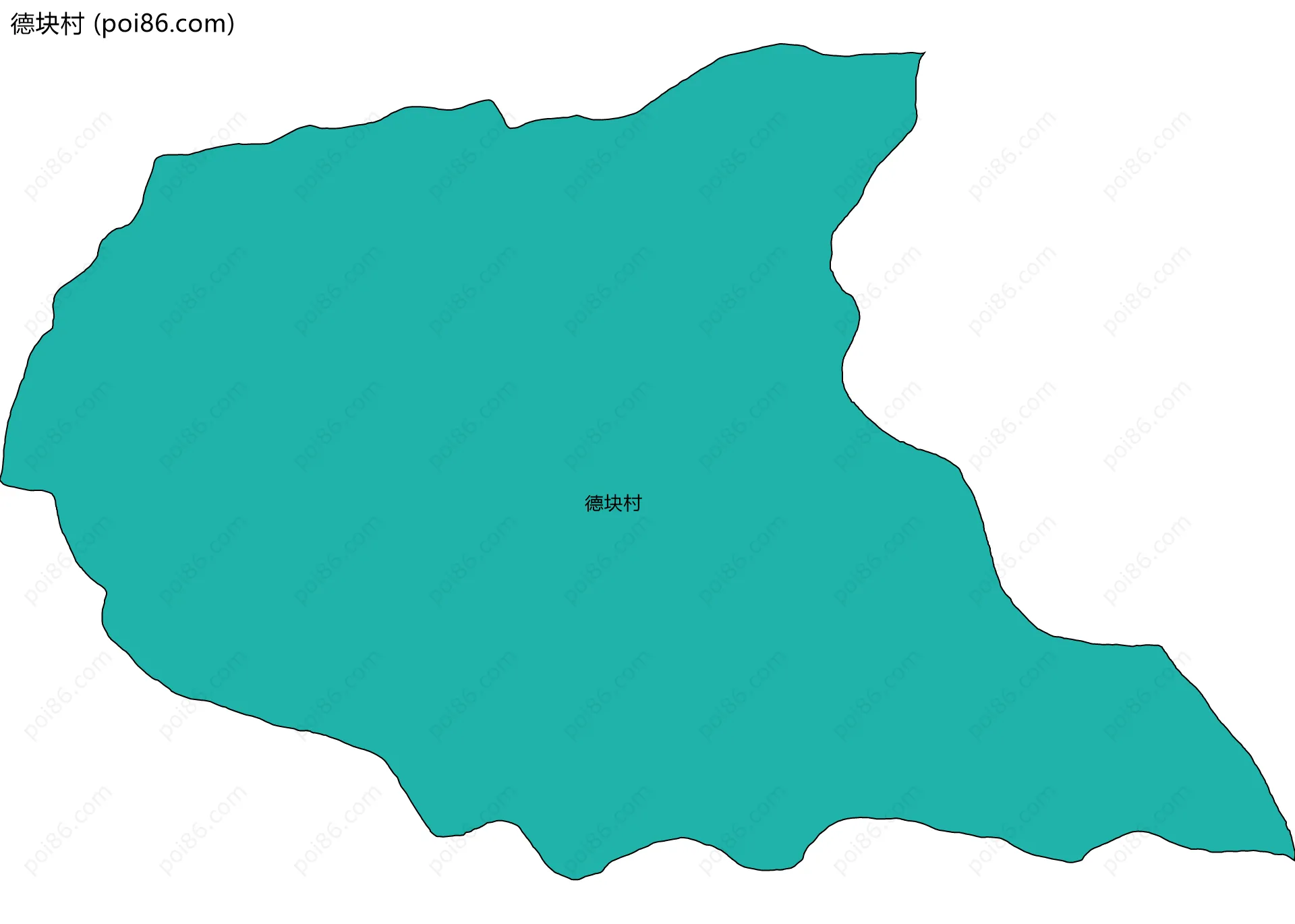 德块村边界地图