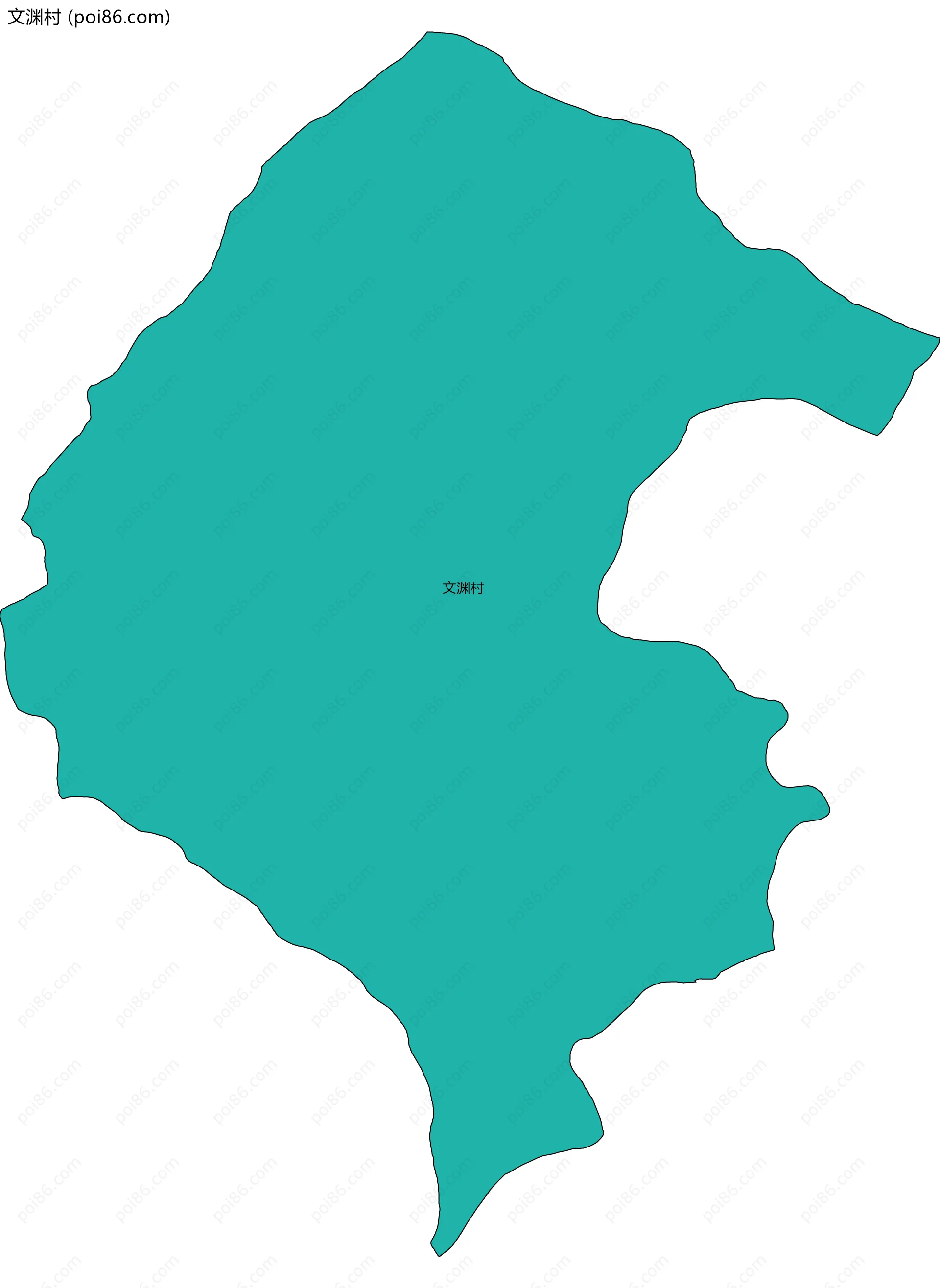 文渊村边界地图