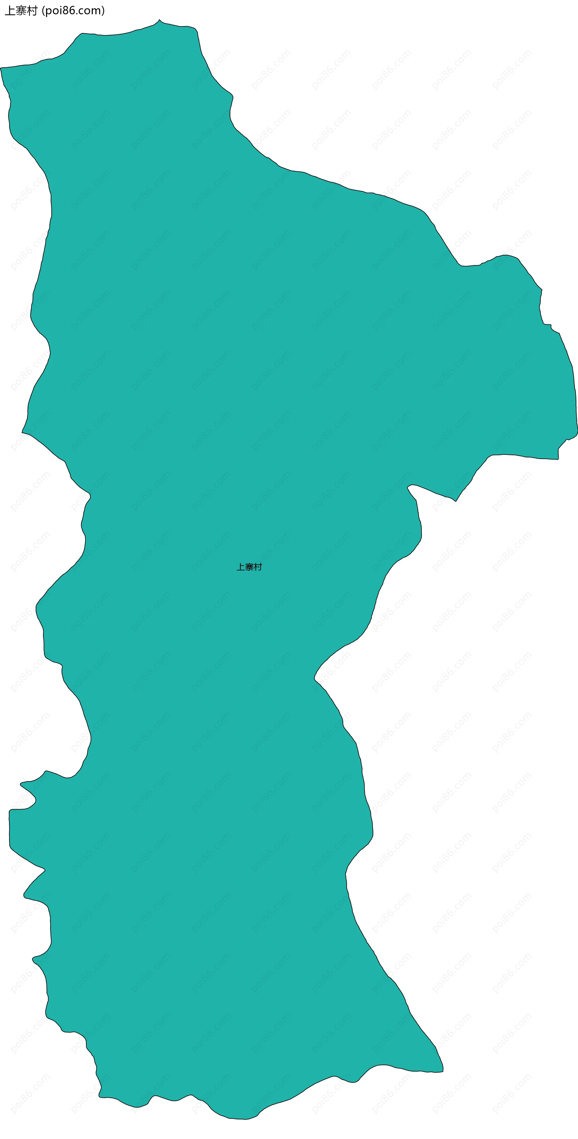 上寨村边界地图