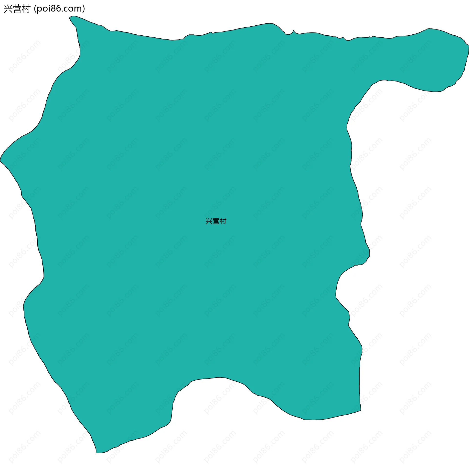 兴营村边界地图