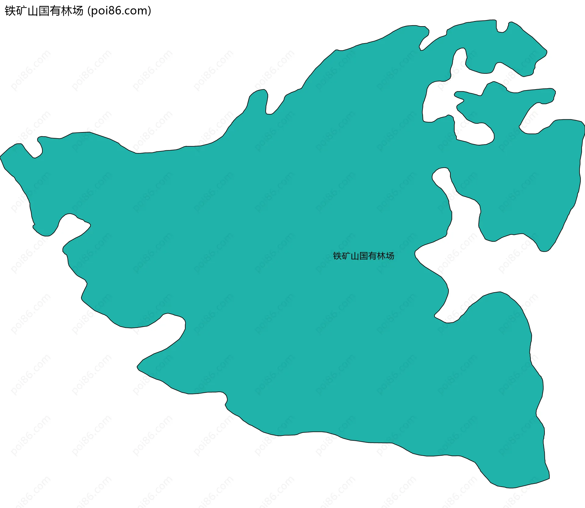 铁矿山国有林场边界地图