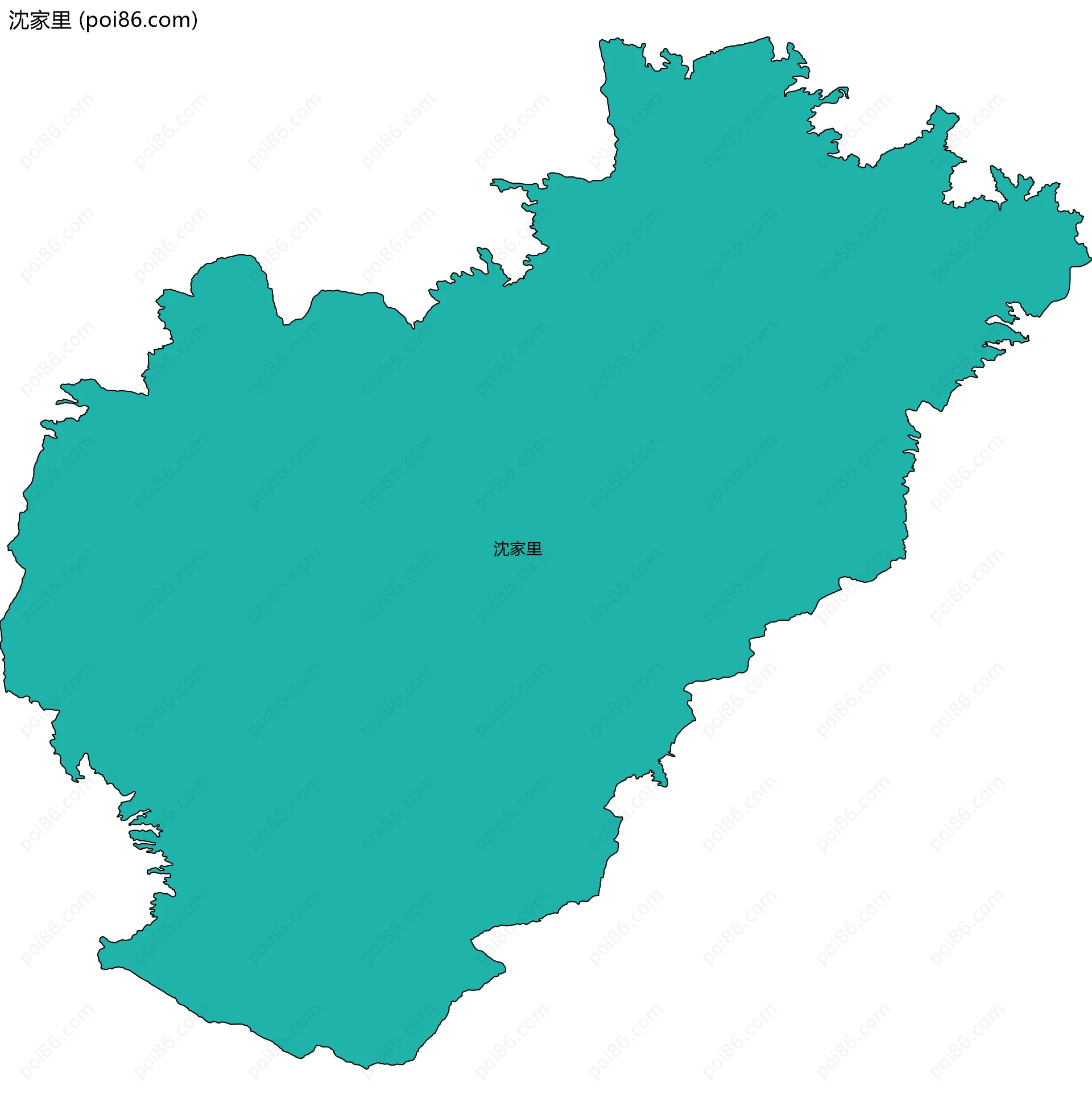 沈家里边界地图