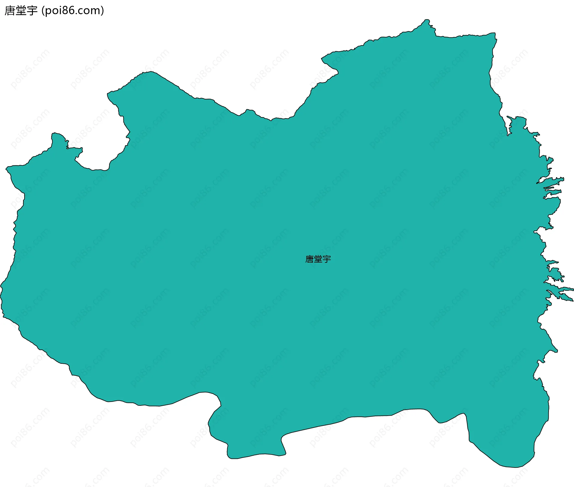 唐堂宇边界地图
