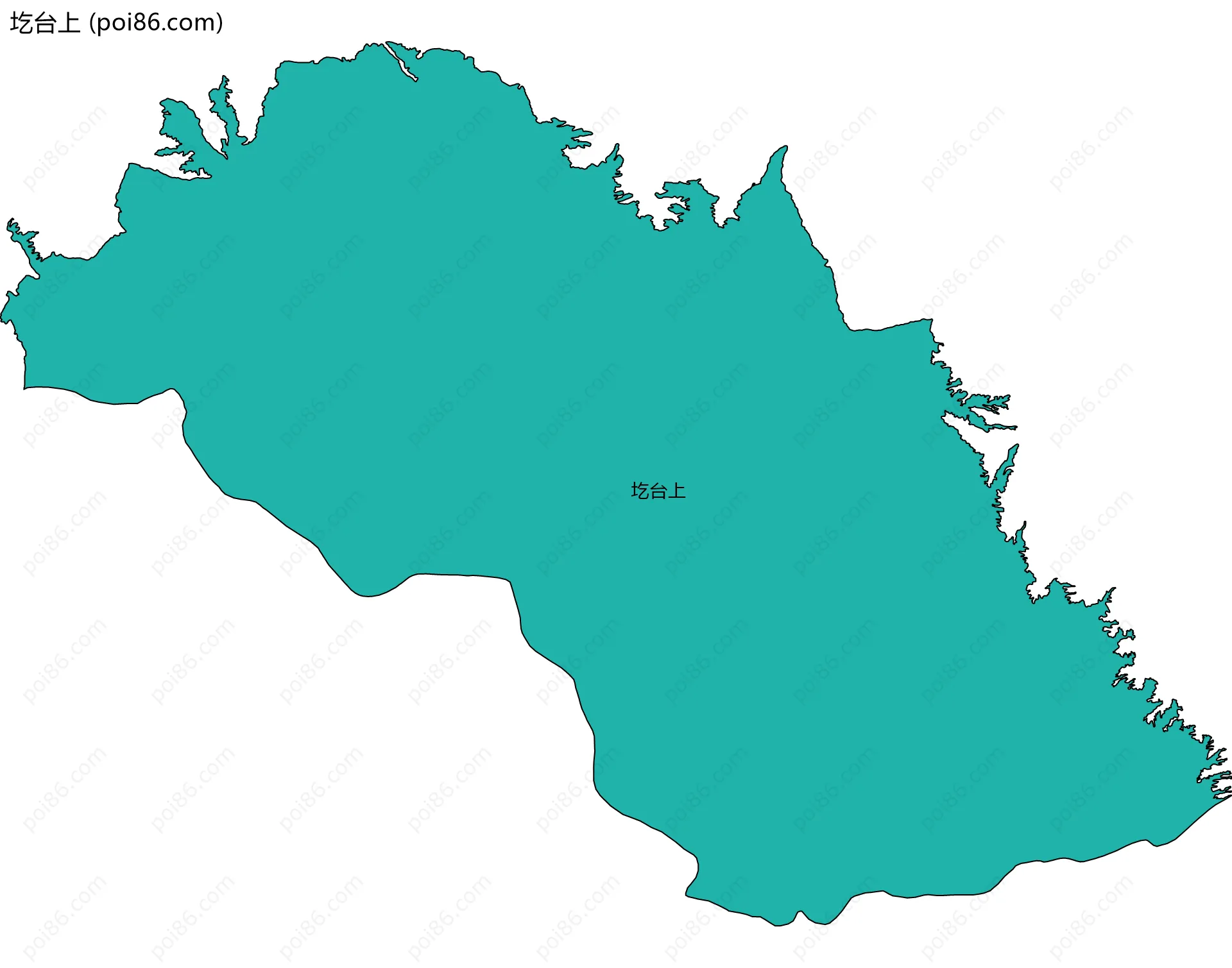 圪台上边界地图