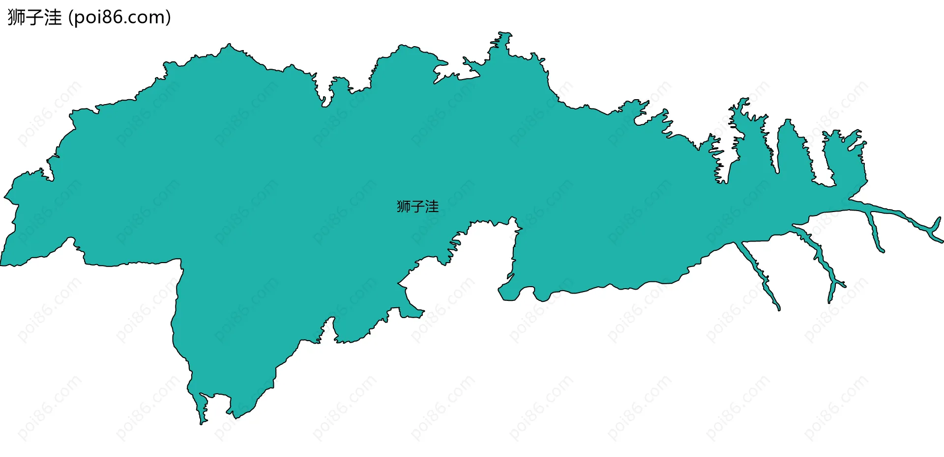 狮子洼边界地图