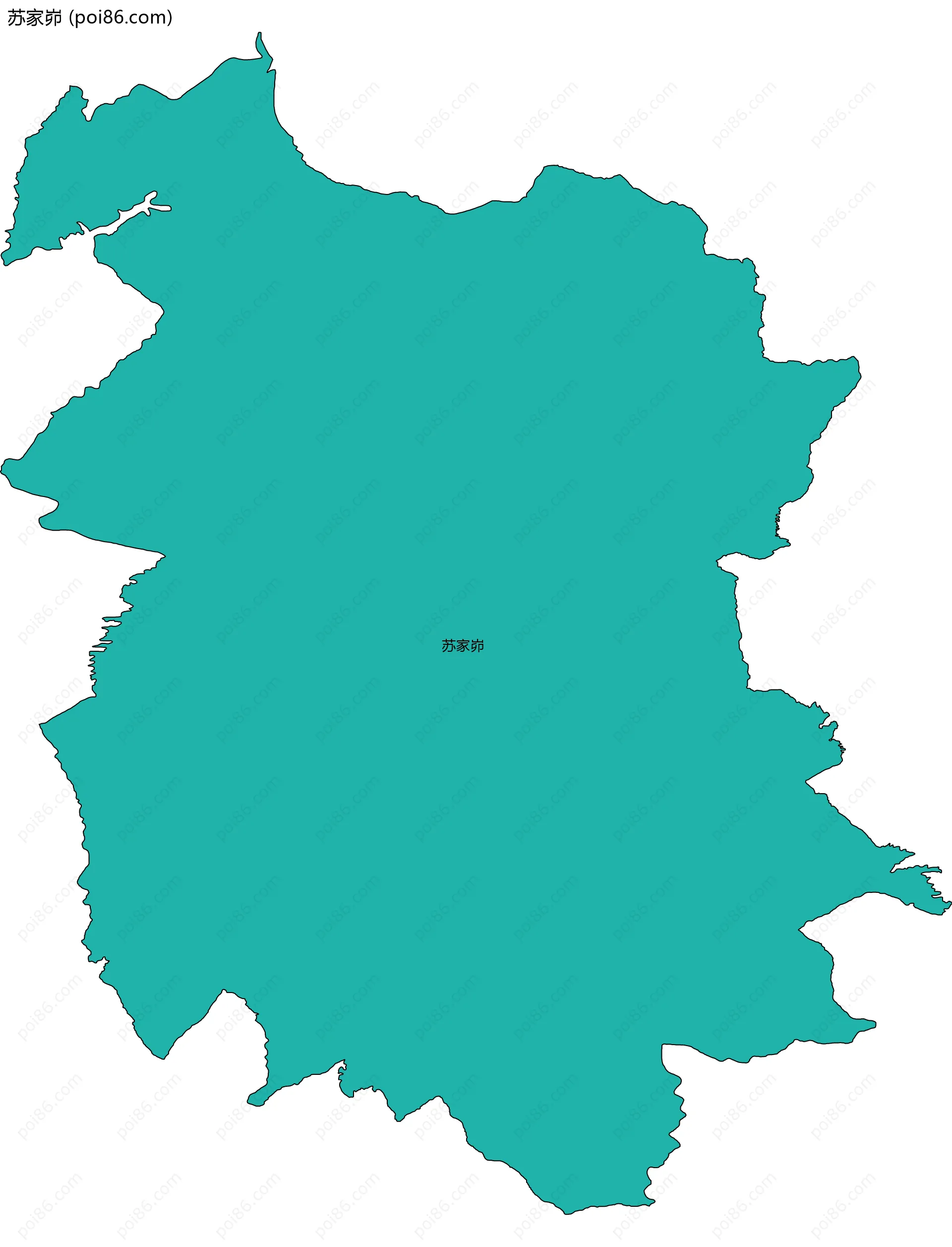 苏家峁边界地图