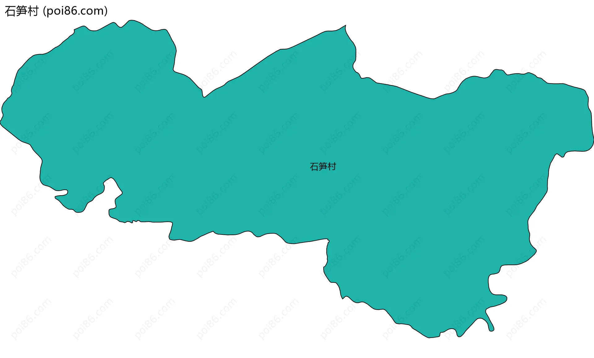 石笋村边界地图