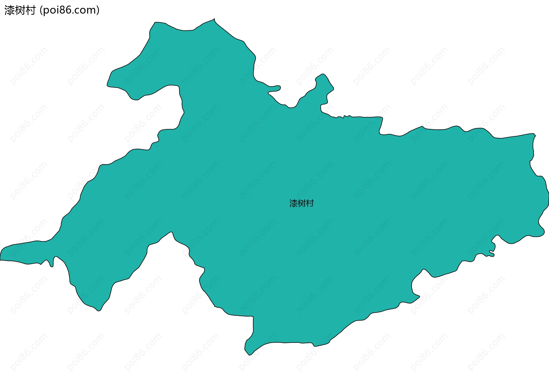 漆树村边界地图