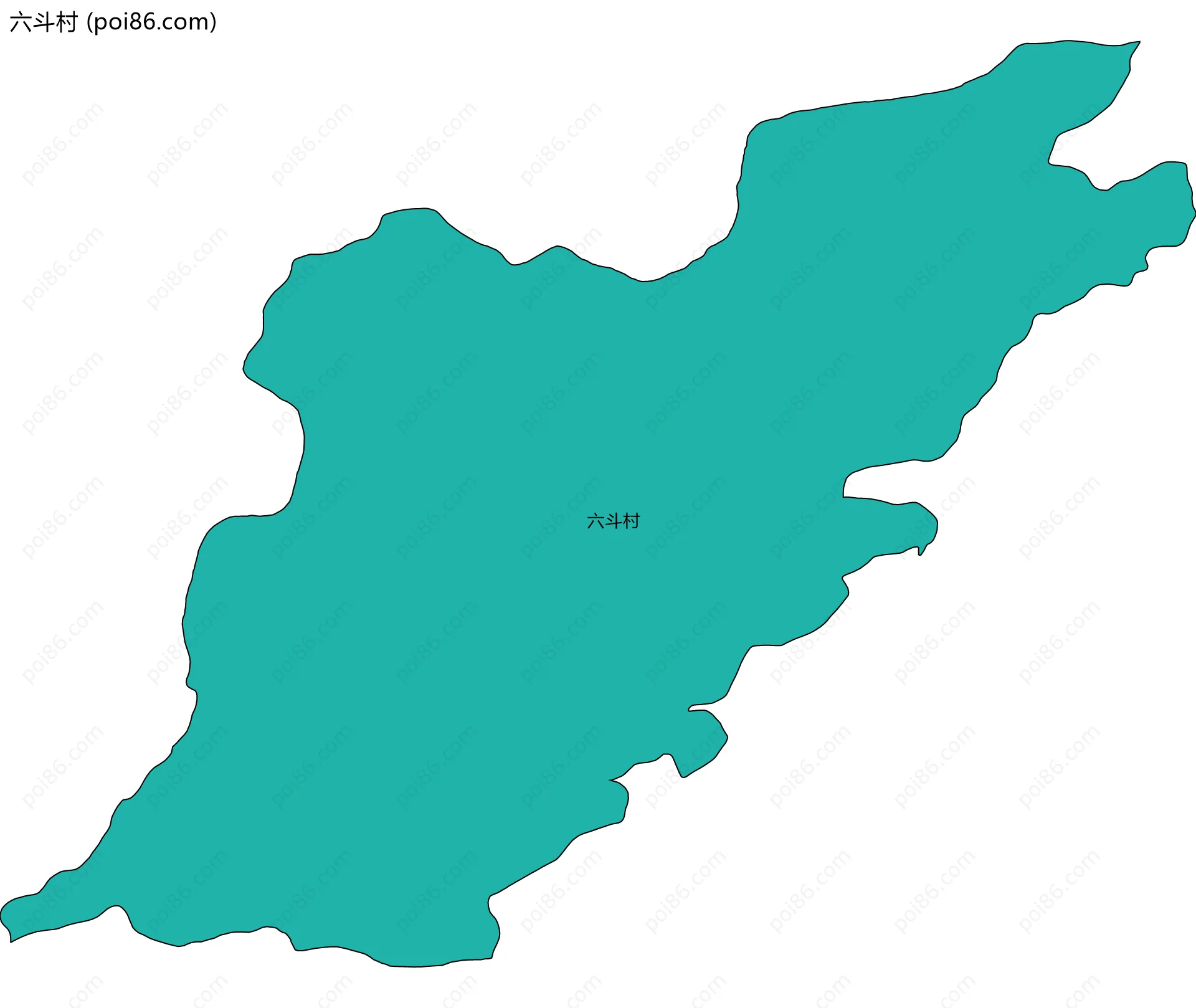 六斗村边界地图