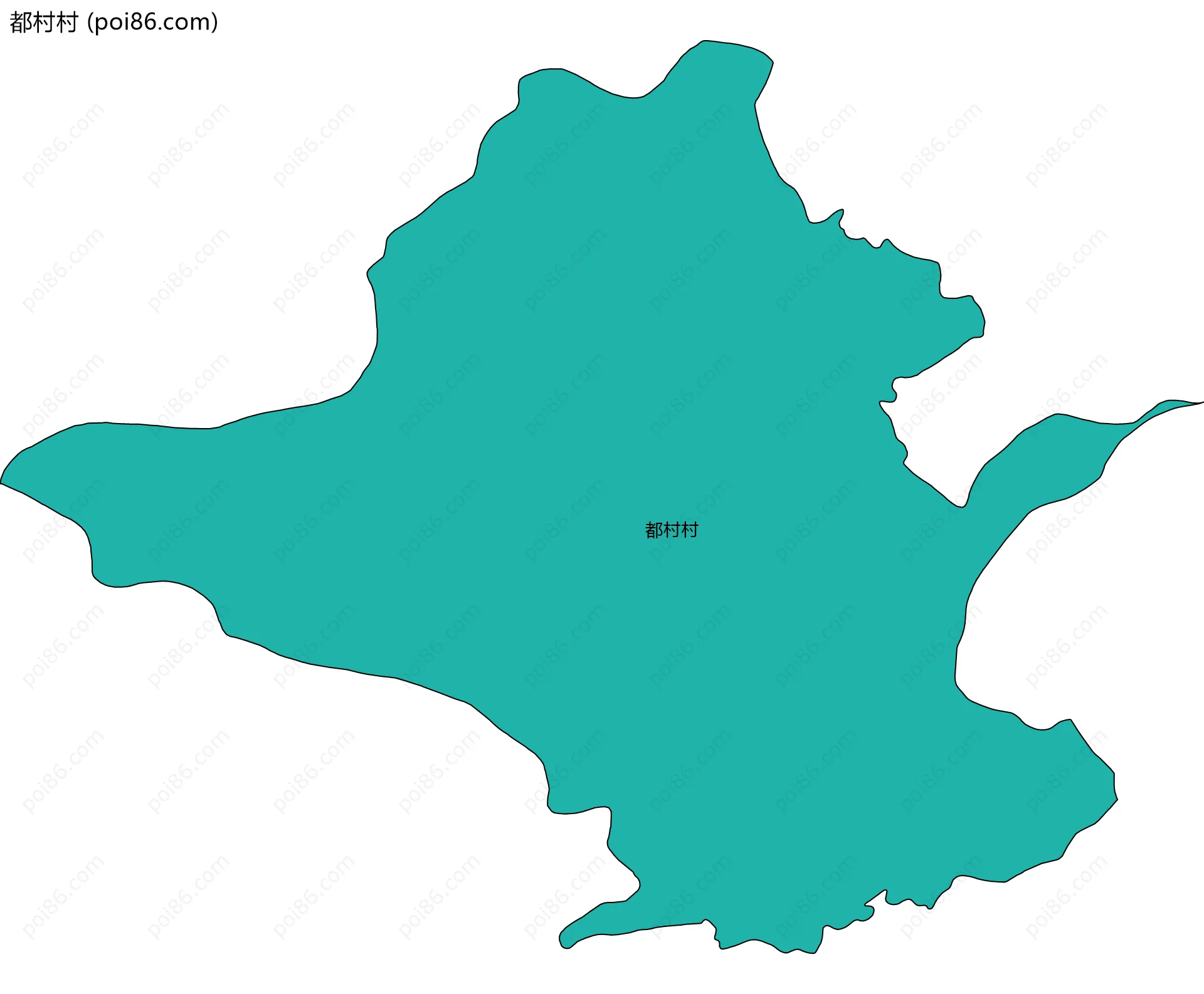 都村村边界地图