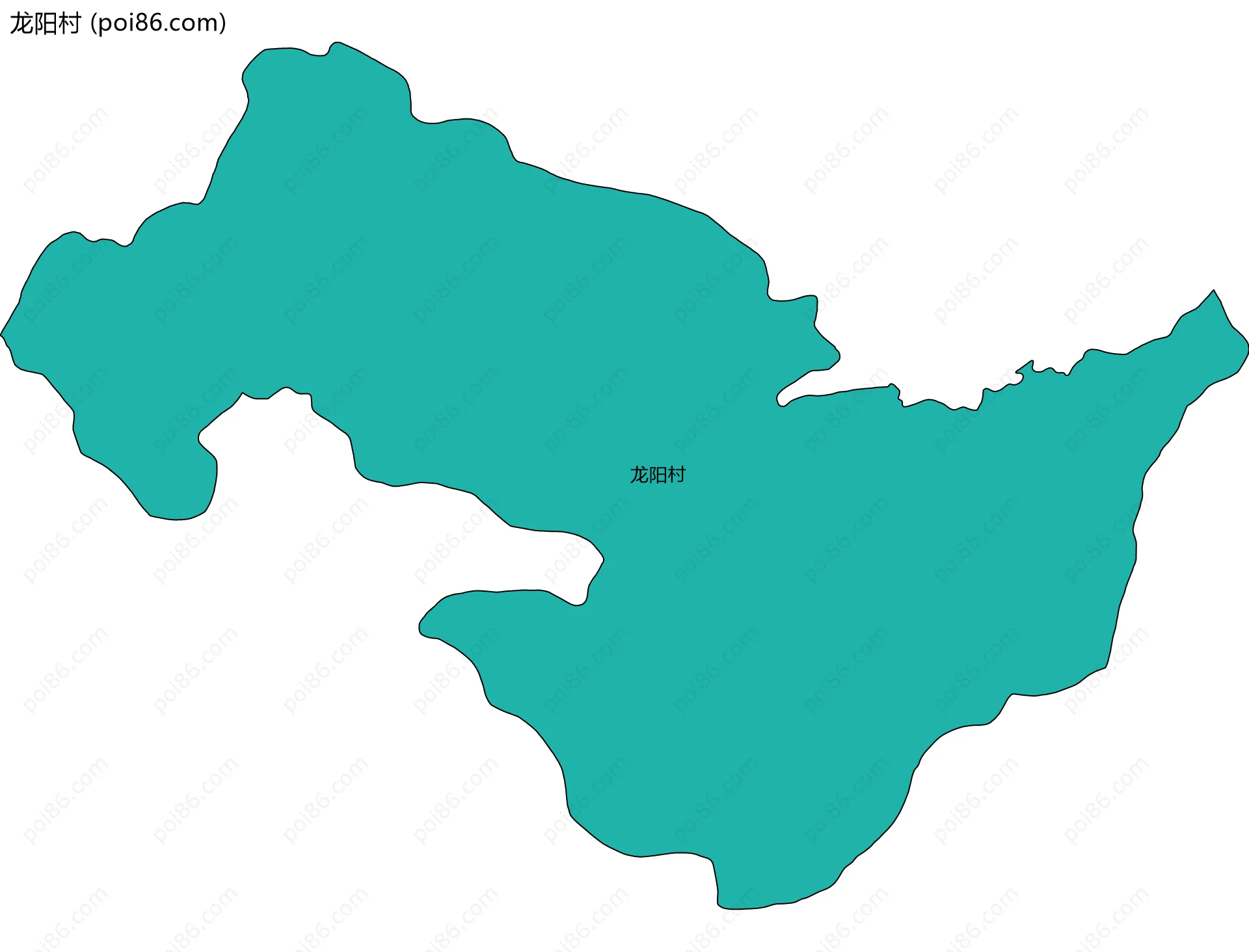 龙阳村边界地图