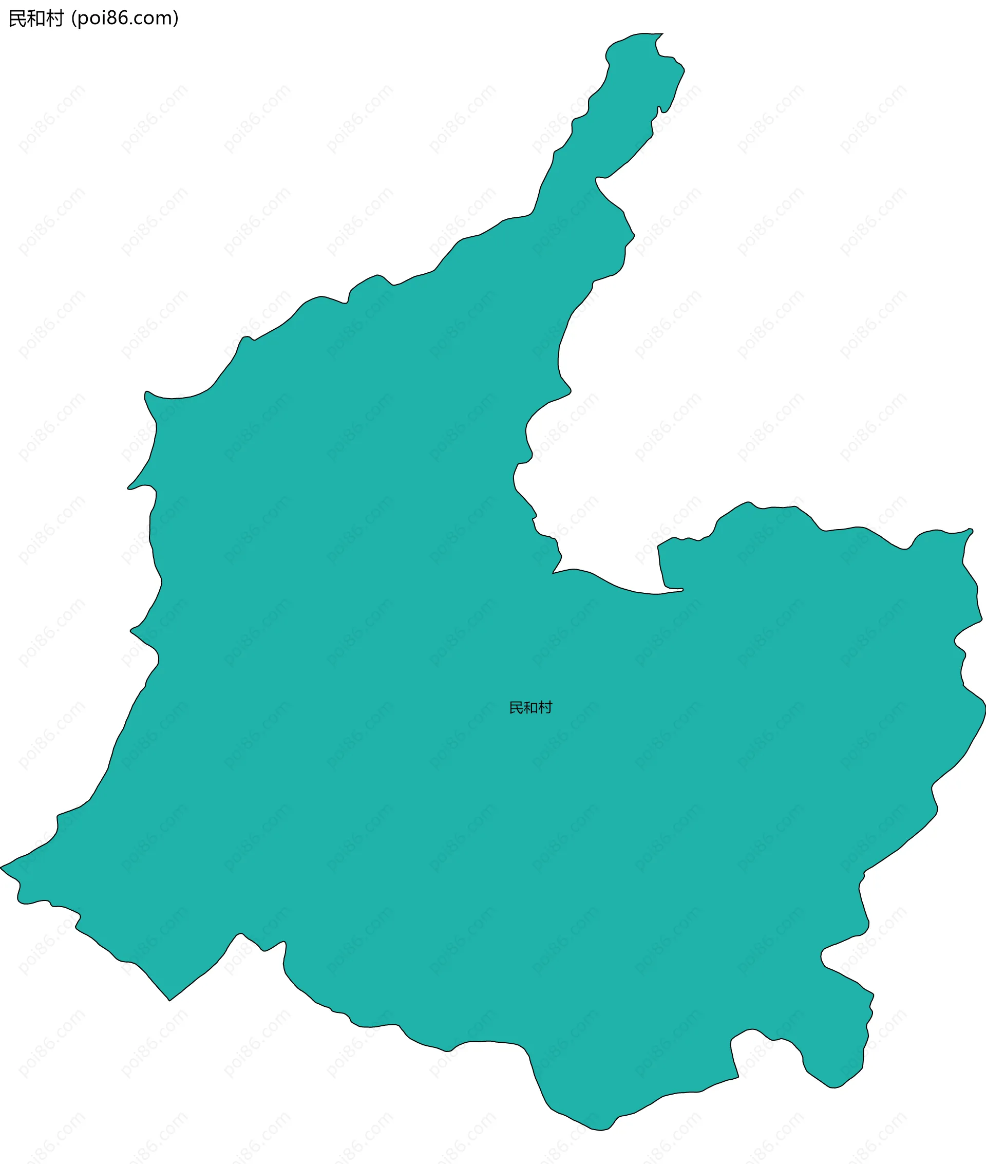 民和村边界地图