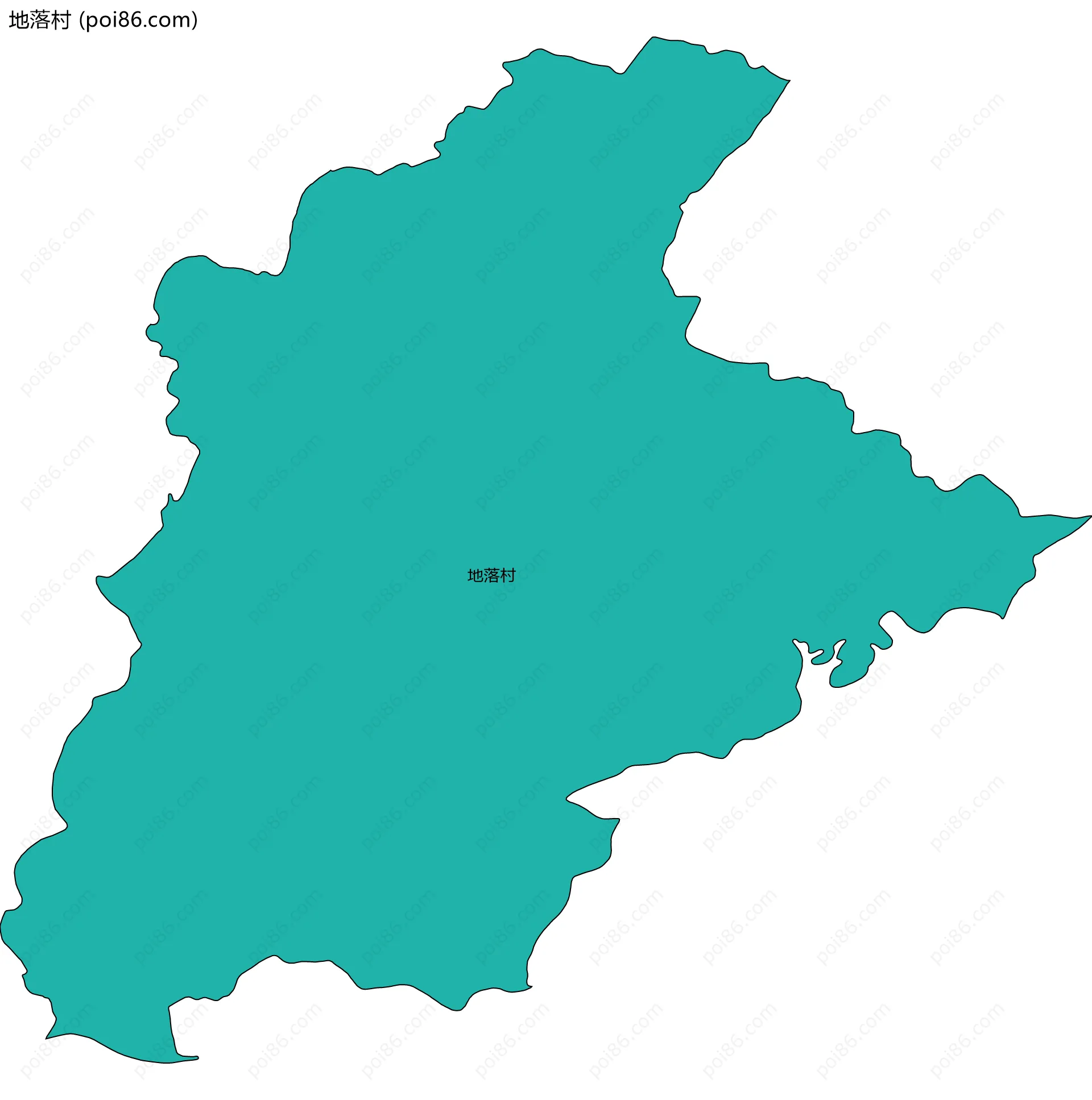 地落村边界地图