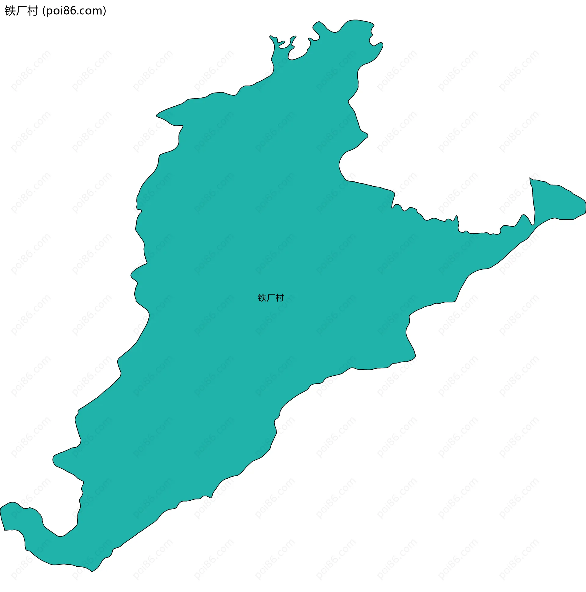 铁厂村边界地图