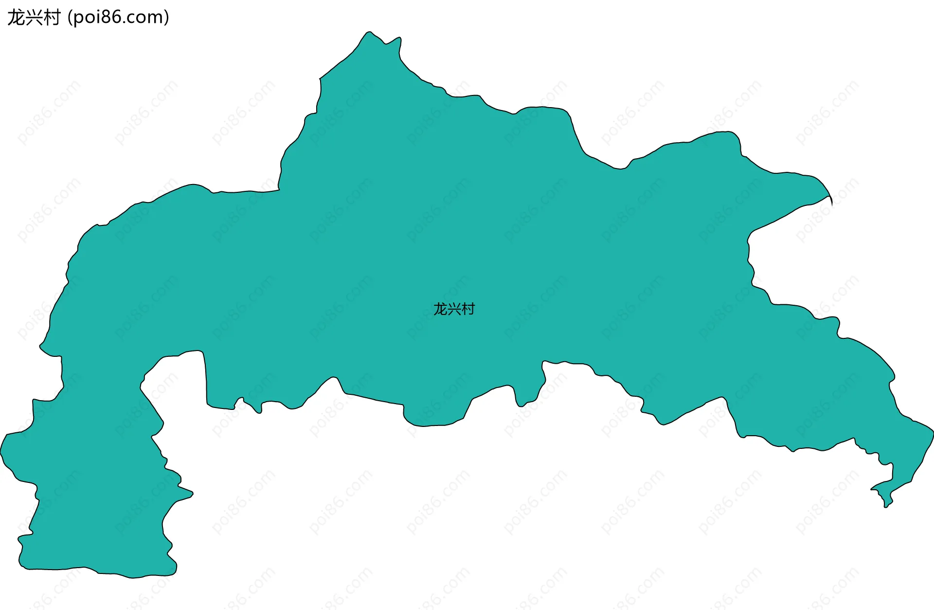 龙兴村边界地图