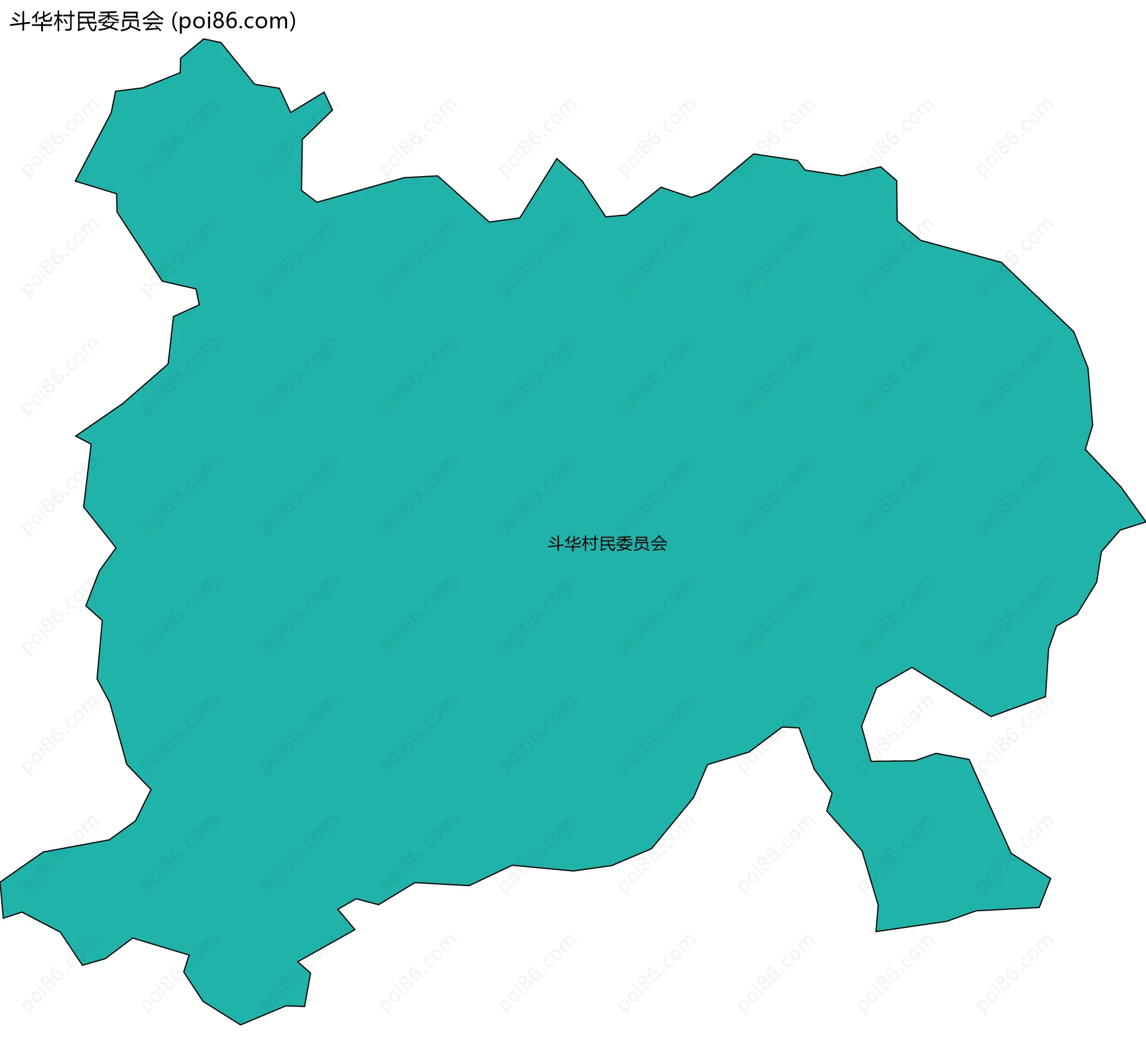斗华村民委员会边界地图