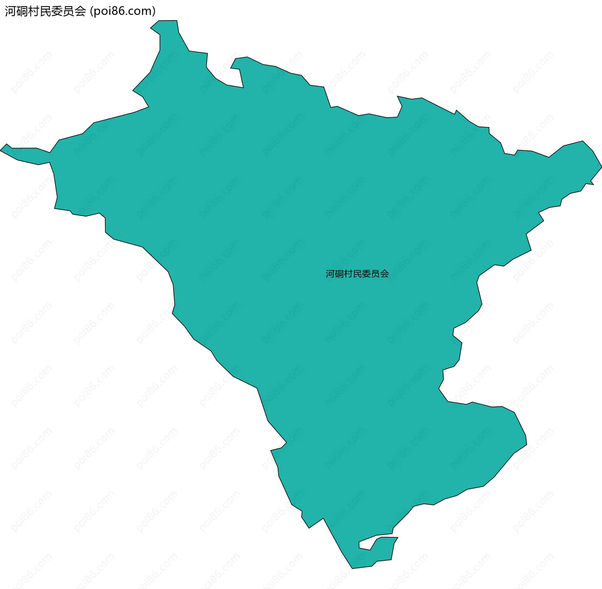 河硐村民委员会边界地图